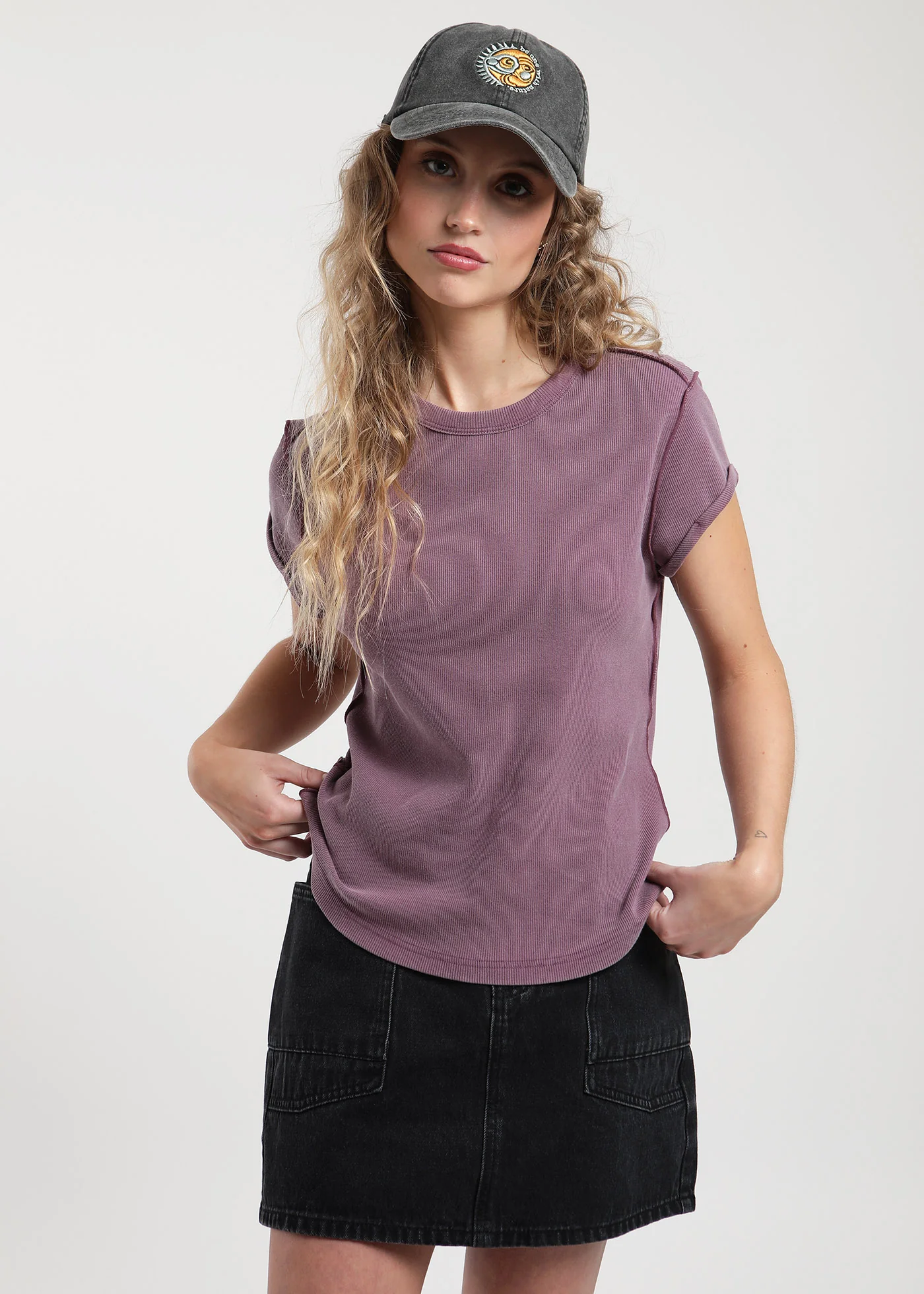 Polera Clásica Algodón Mujer - Berry - Image 4