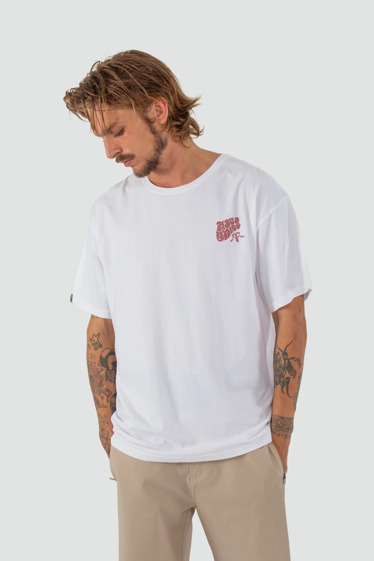 Polera Clásica Algodón Orgánico Classy Hombre - Blanca