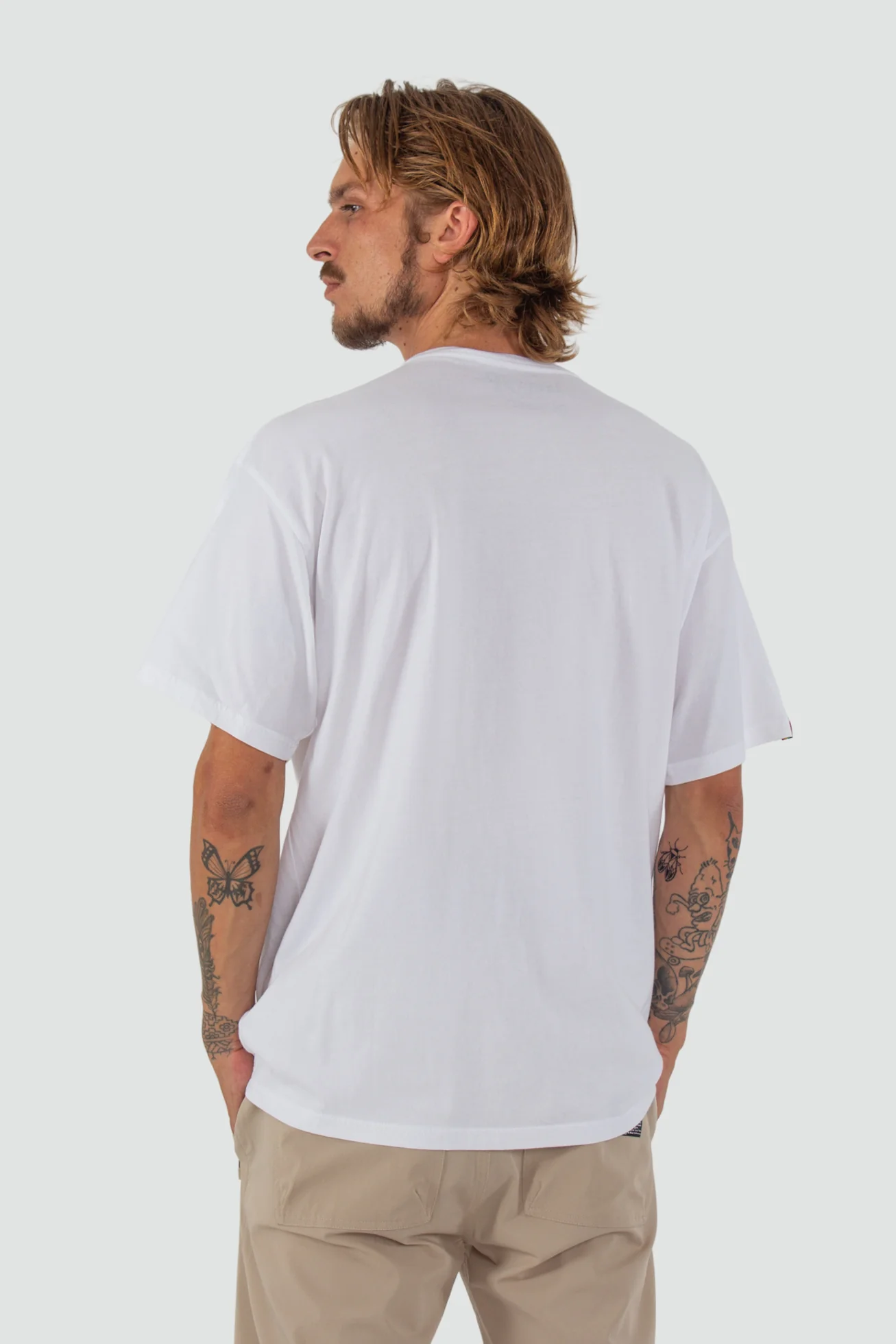 Polera Clásica Algodón Orgánico Classy Hombre - Blanca - Image 2