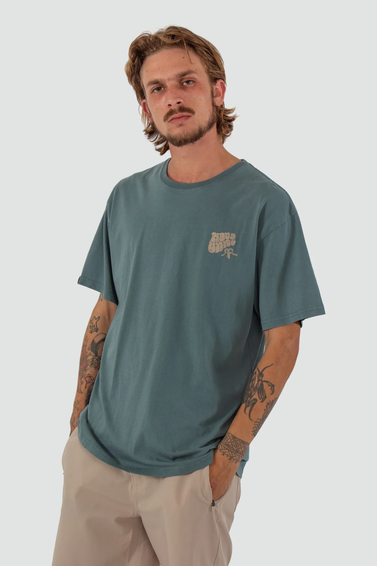 Polera Clásica Algodón Orgánico Classy Hombre - Petrol