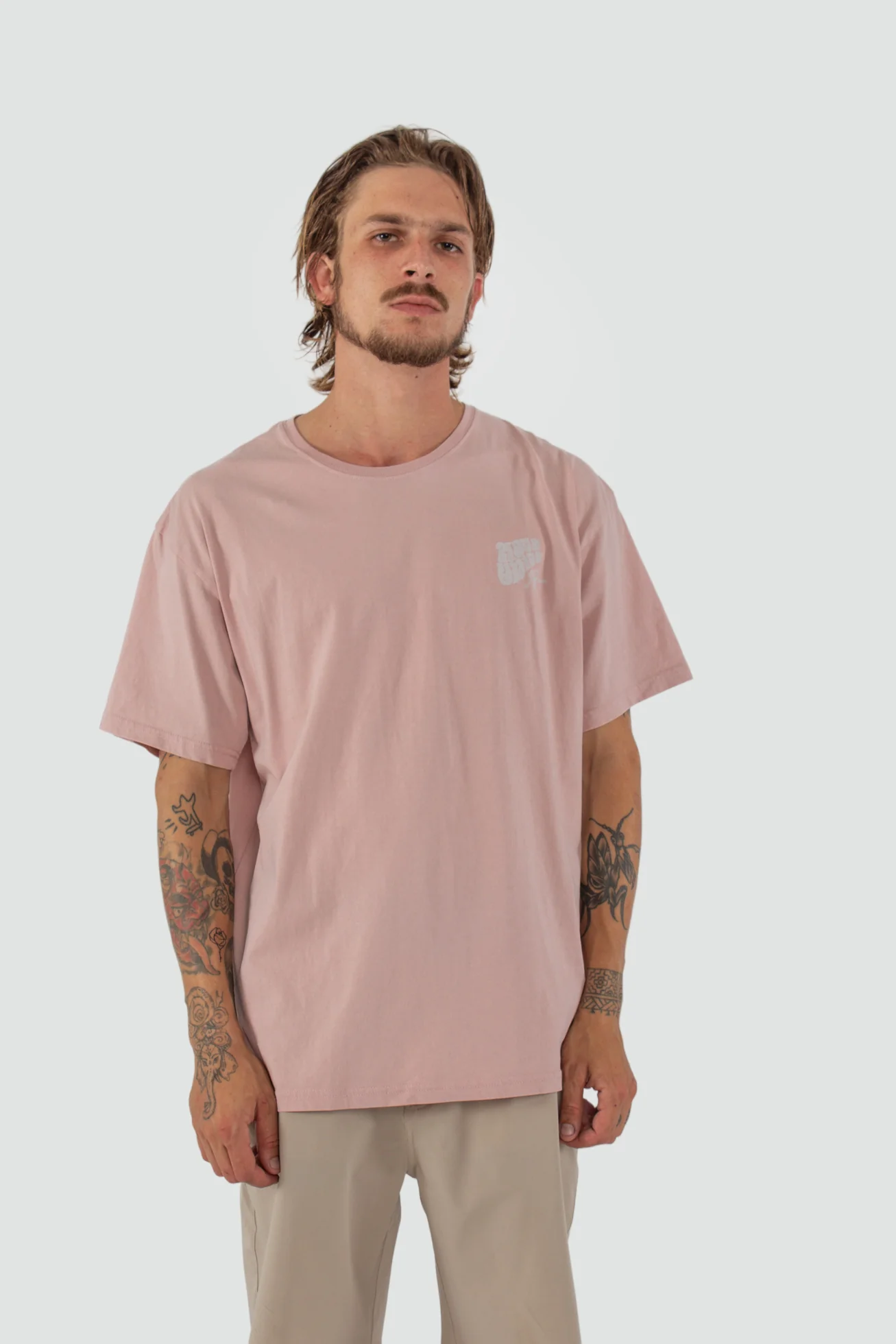 Polera Clásica Algodón Orgánico Classy Hombre - Rosa