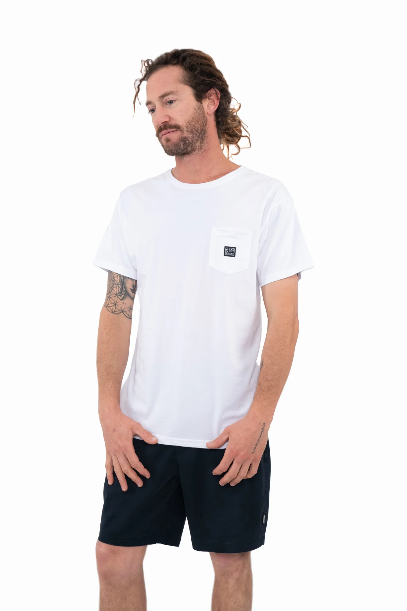 Polera Clásica Algodón Orgánico Daily Hombre - Blanca
