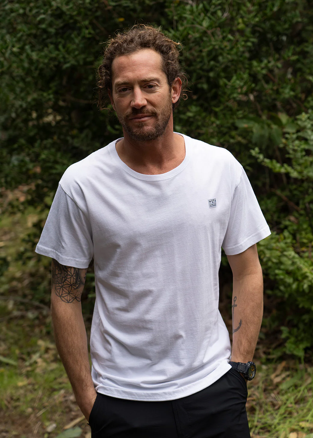 Polera Clásica Algodón Orgánico Daily Hombre - Blanca