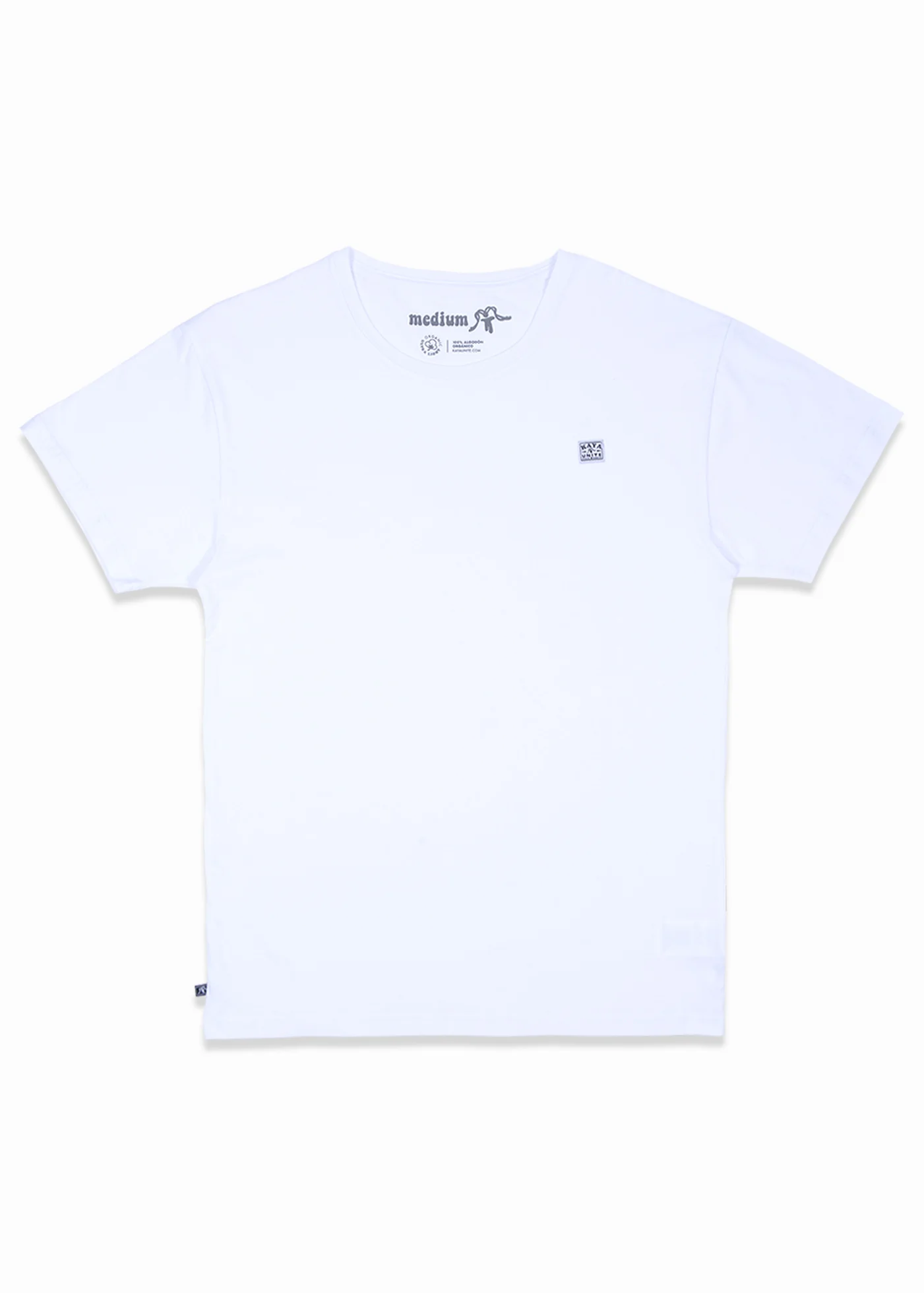 Polera Clásica Algodón Orgánico Daily Hombre - Blanca - Image 2