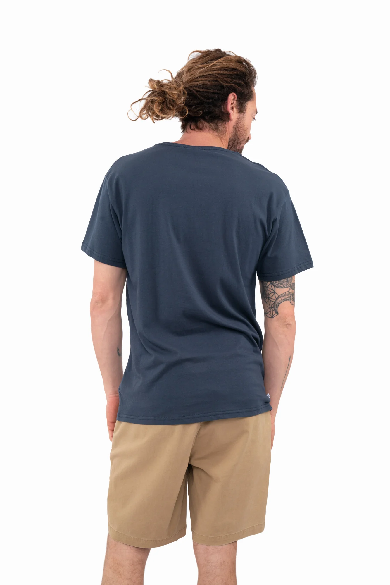Polera Clásica Algodón Orgánico Daily Hombre - Navy - Image 3