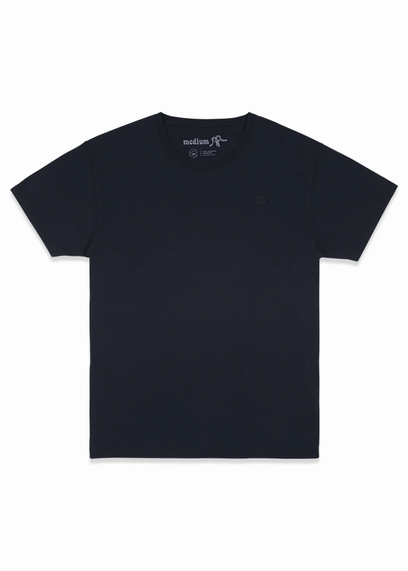Polera Clásica Algodón Orgánico Daily Hombre - Negra - Image 2