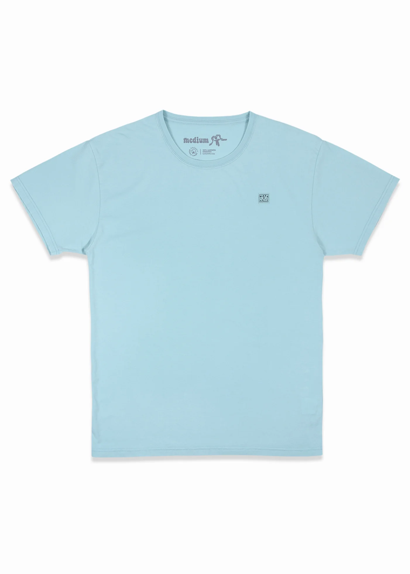 Polera Clásica Algodón Orgánico Daily Hombre - Turquesa - Image 2