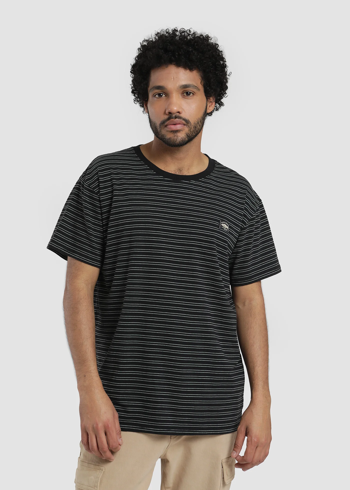 Polera Clásica Algodón Rayas Hombre