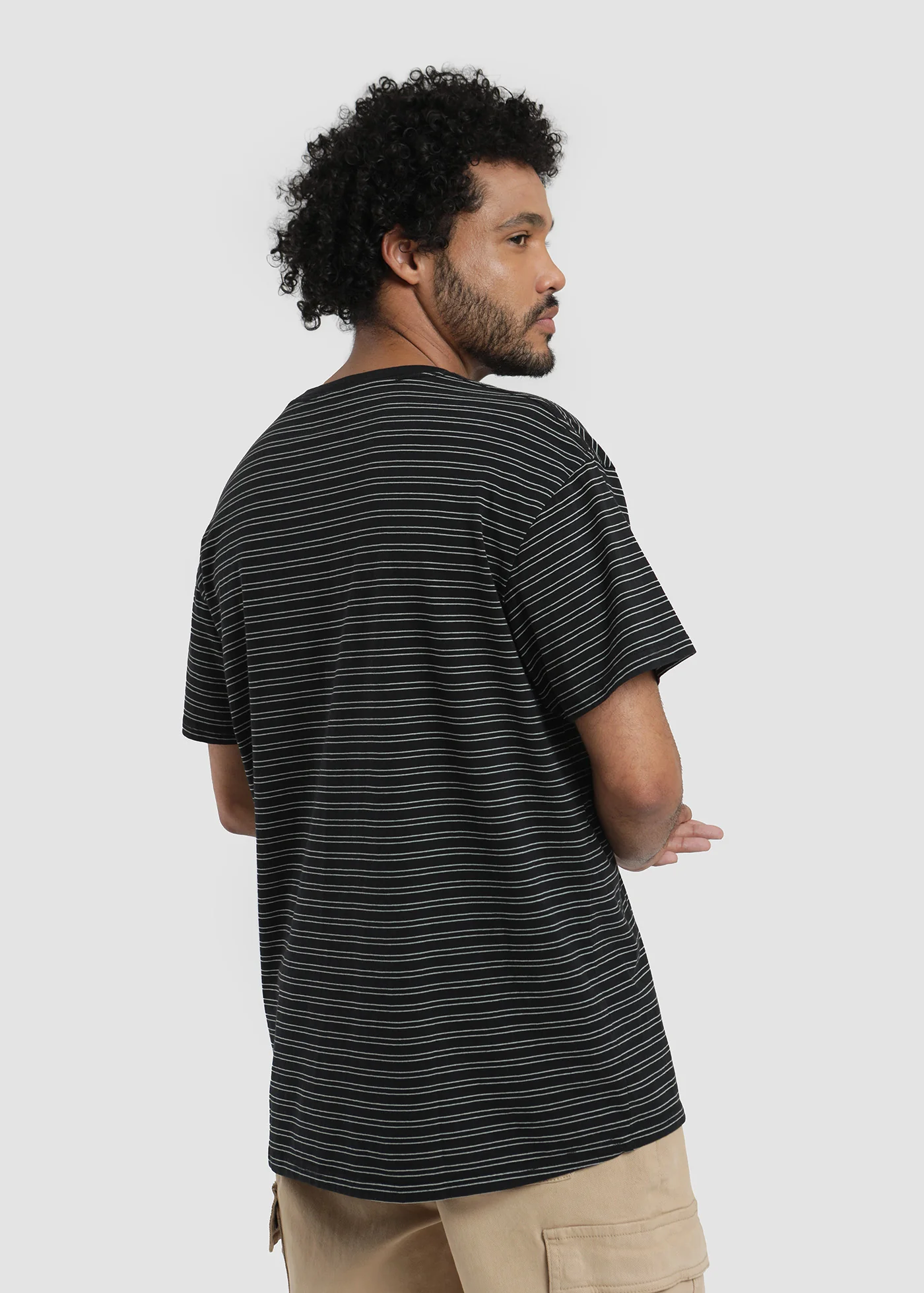 Polera Clásica Algodón Rayas Hombre - Image 4