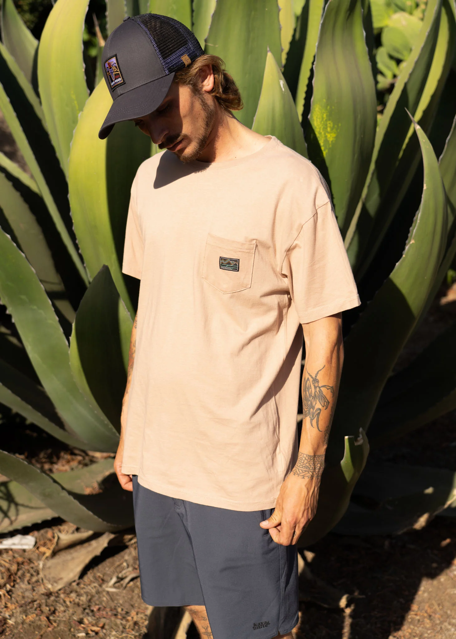Polera Clásica Algodón Woven Hombre - Terracota - Image 3