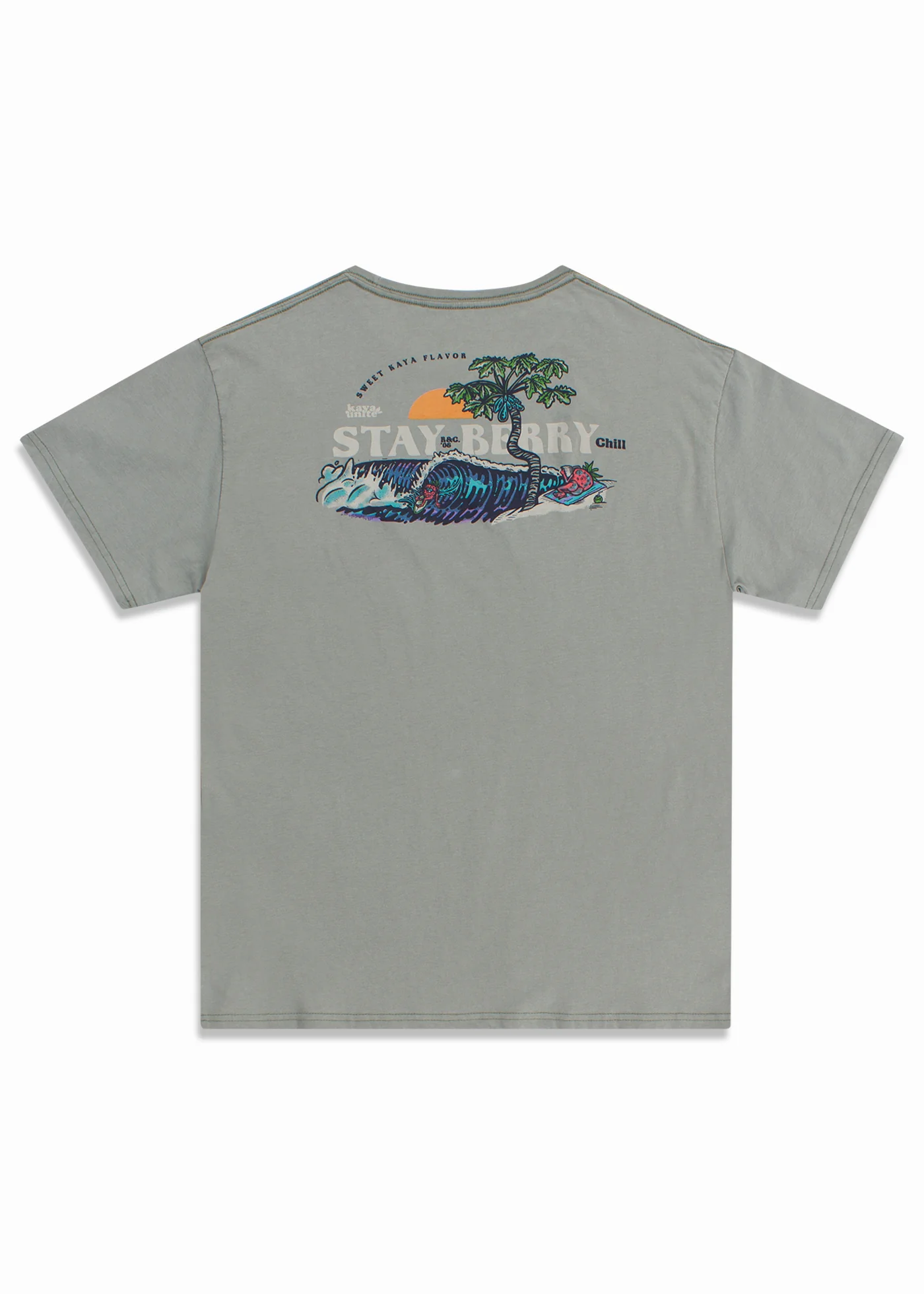 Polera Diseño Algodón Berry Hombre - Oliva - Image 2
