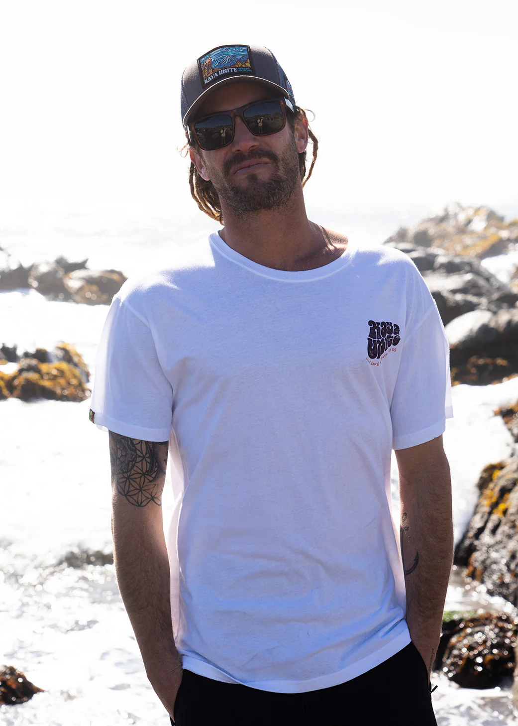 Polera Diseño Algodón Chill Hombre - Blanca - Image 4