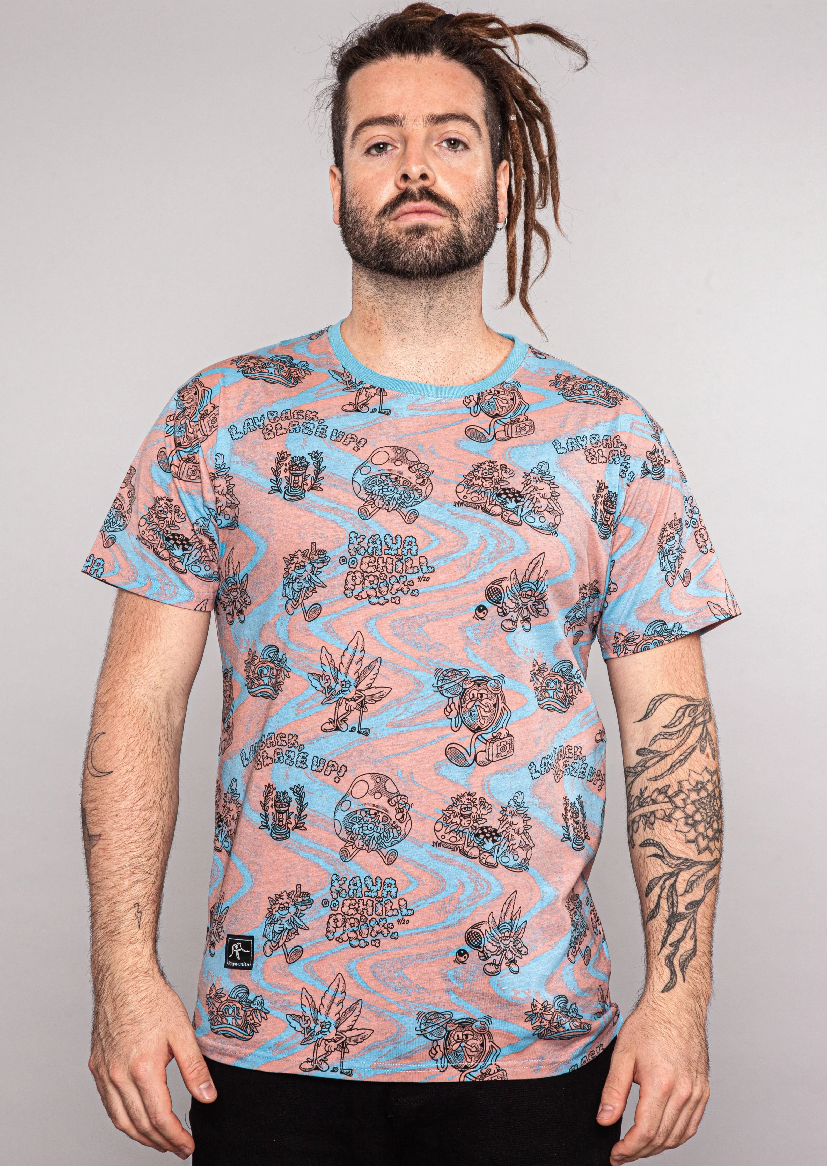 Polera Diseño Algodón Chill Hombre - Burdeo