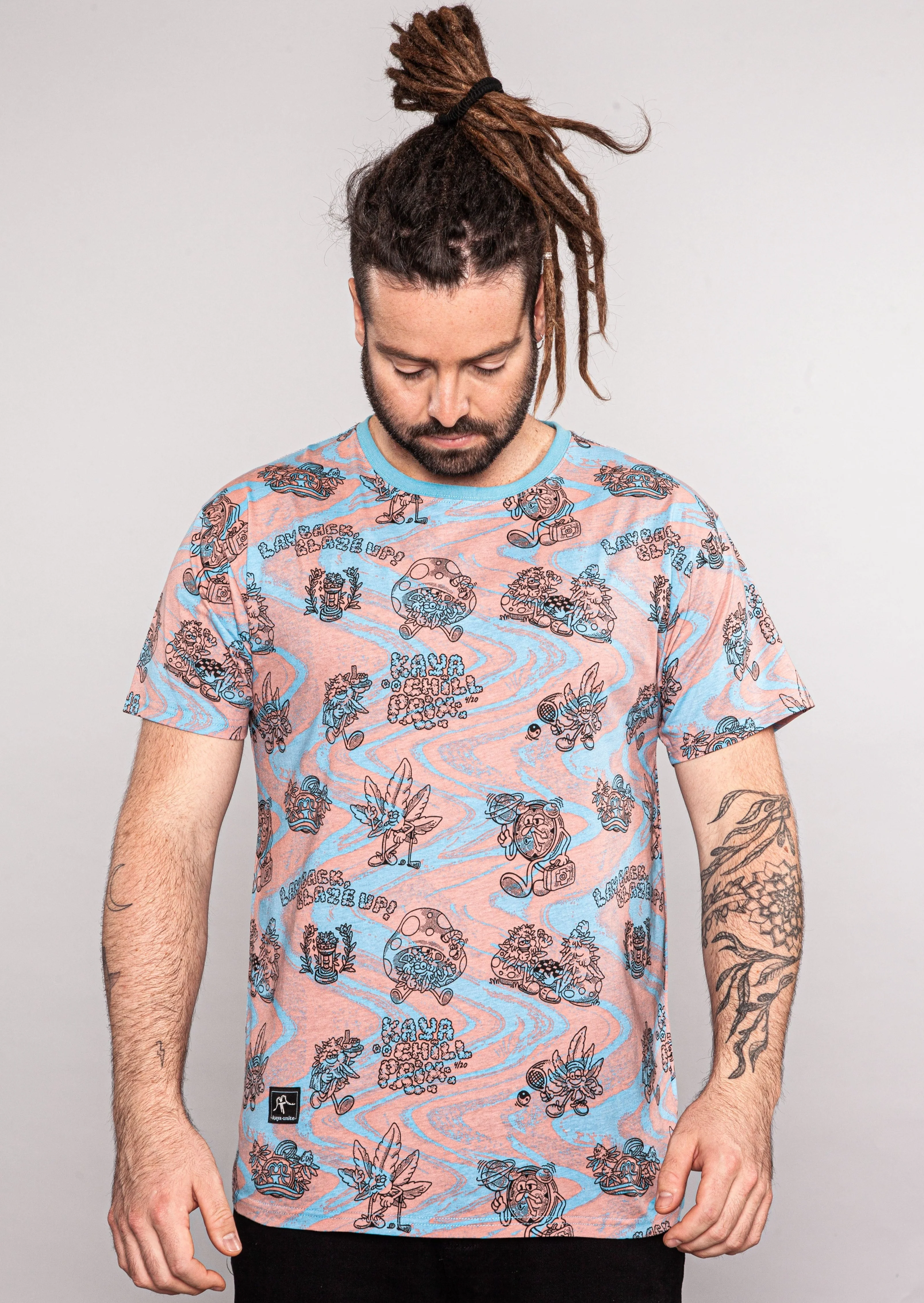 Polera Diseño Algodón Chill Hombre - Burdeo - Image 2