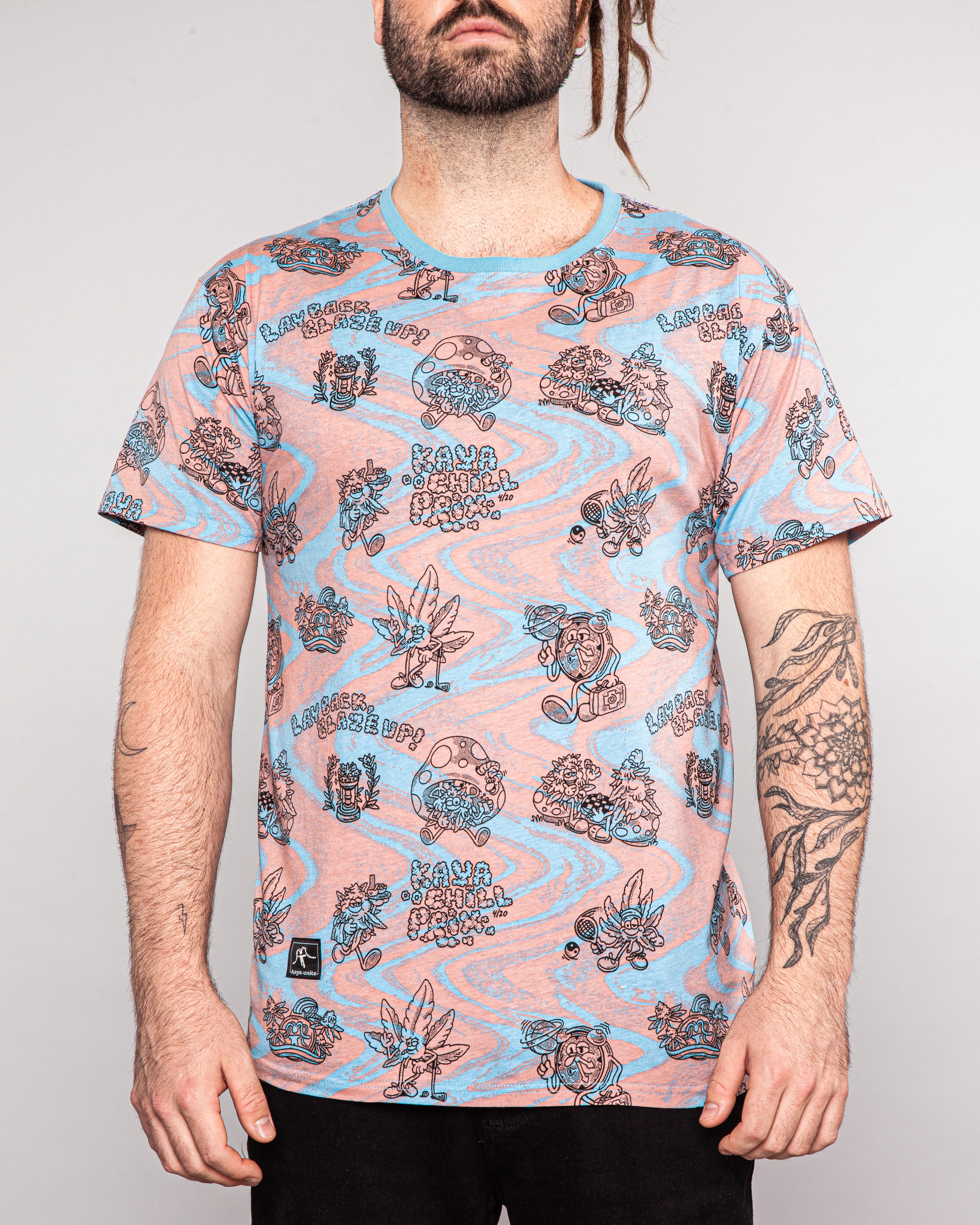 Polera Diseño Algodón Chill Hombre - Burdeo - Image 3