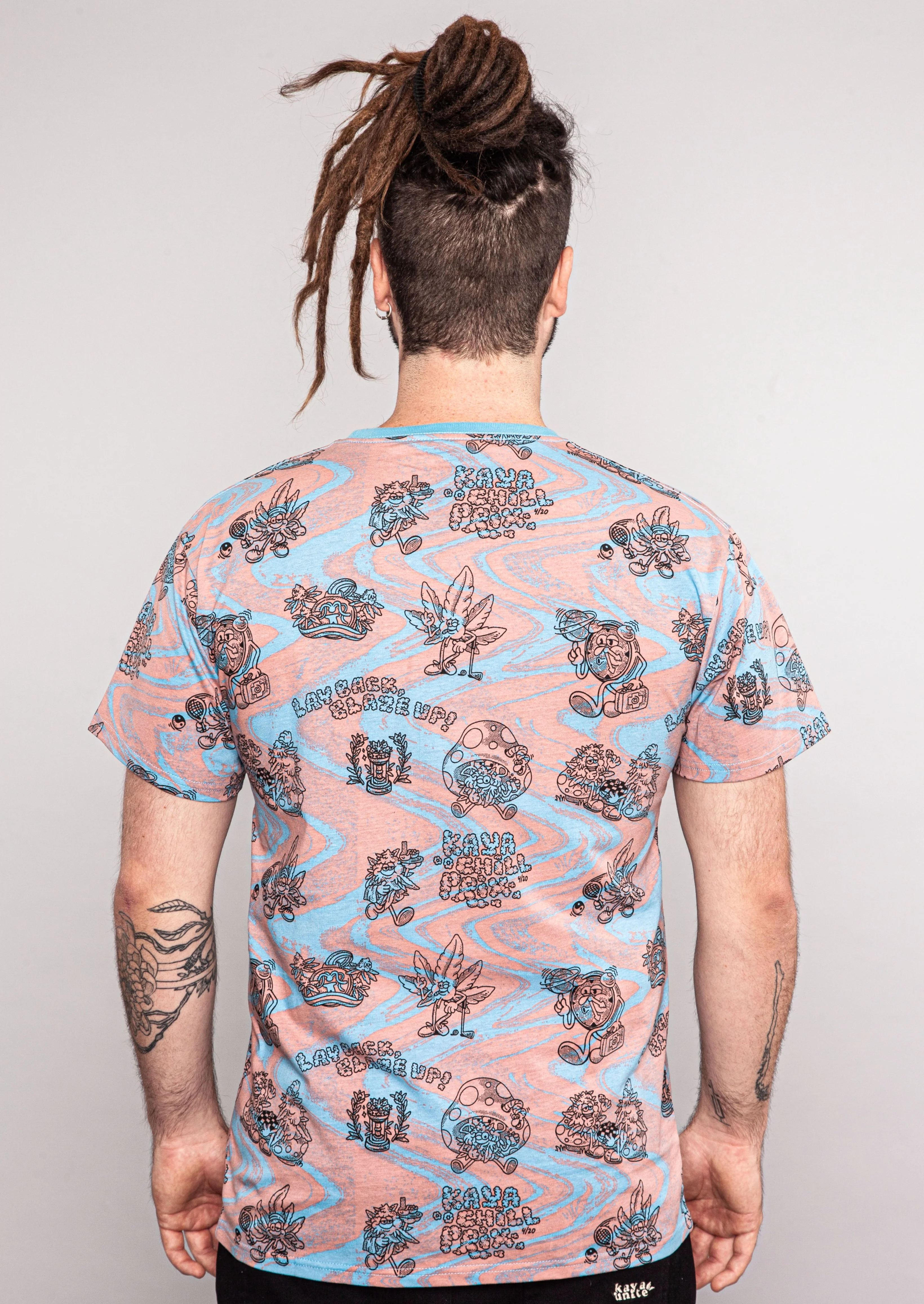 Polera Diseño Algodón Chill Hombre - Burdeo - Image 4