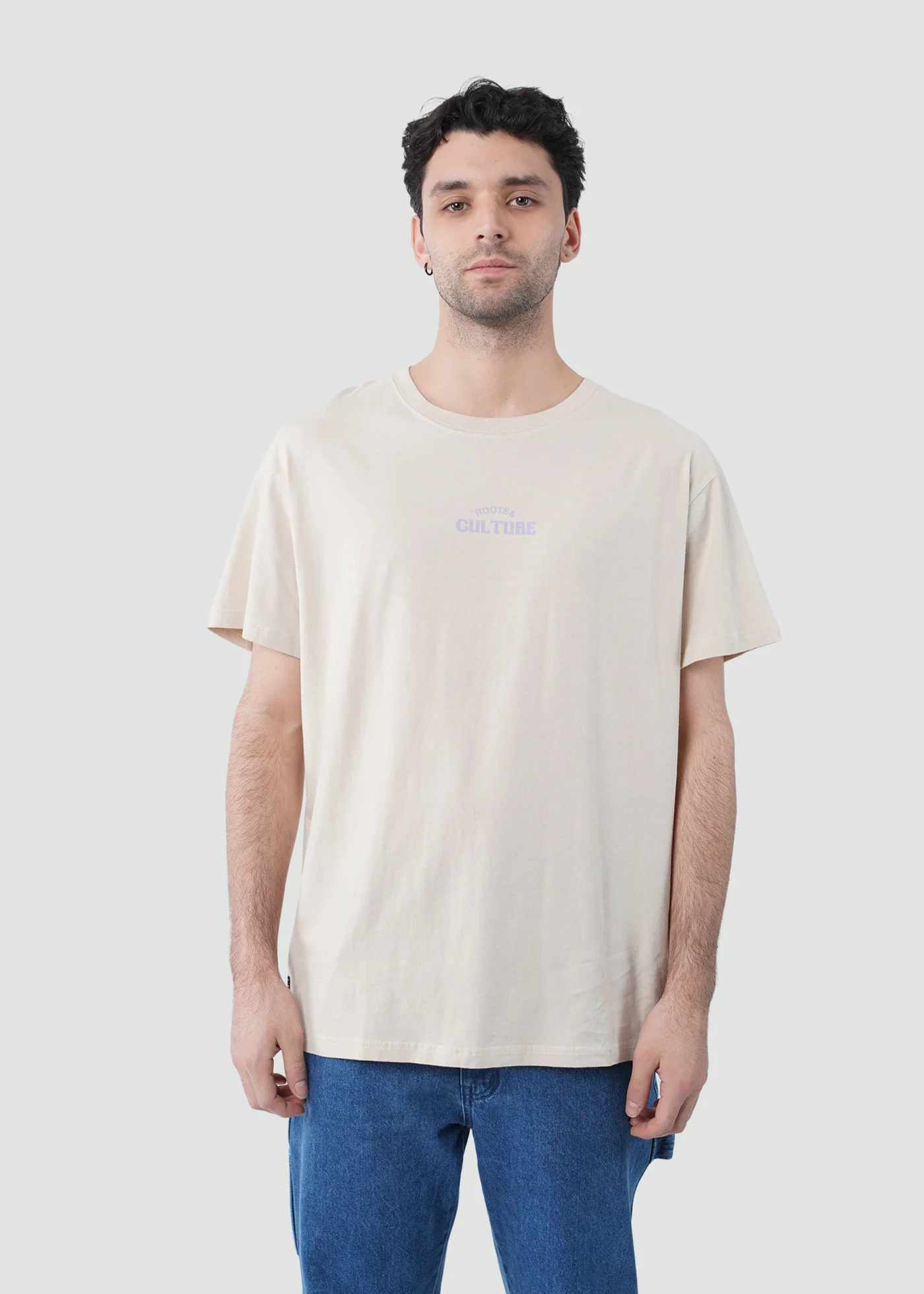 Polera Diseño Algodón Culture Hombre - Bone