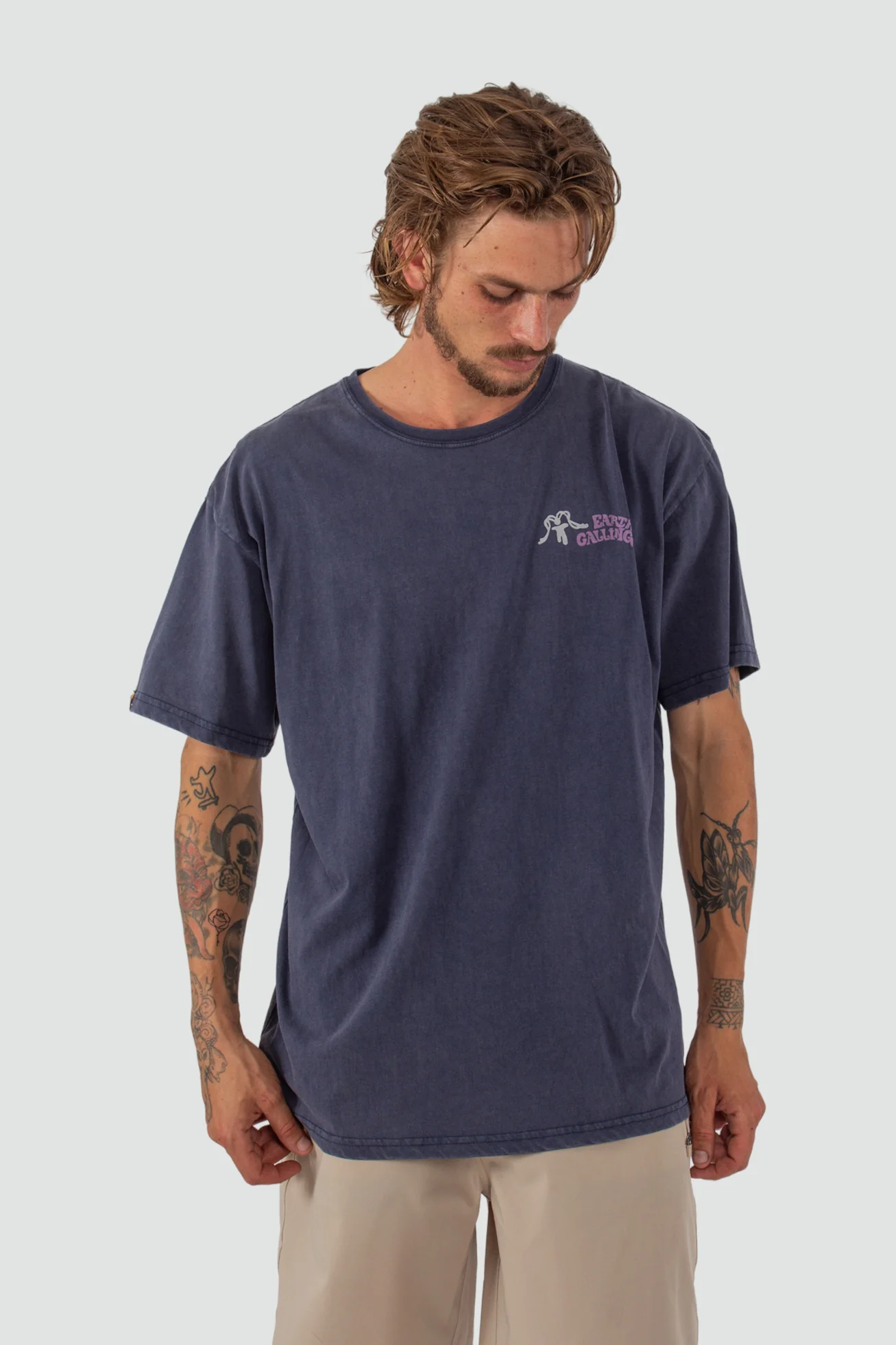 Polera Diseño Algodón Earth Hombre - Image 2