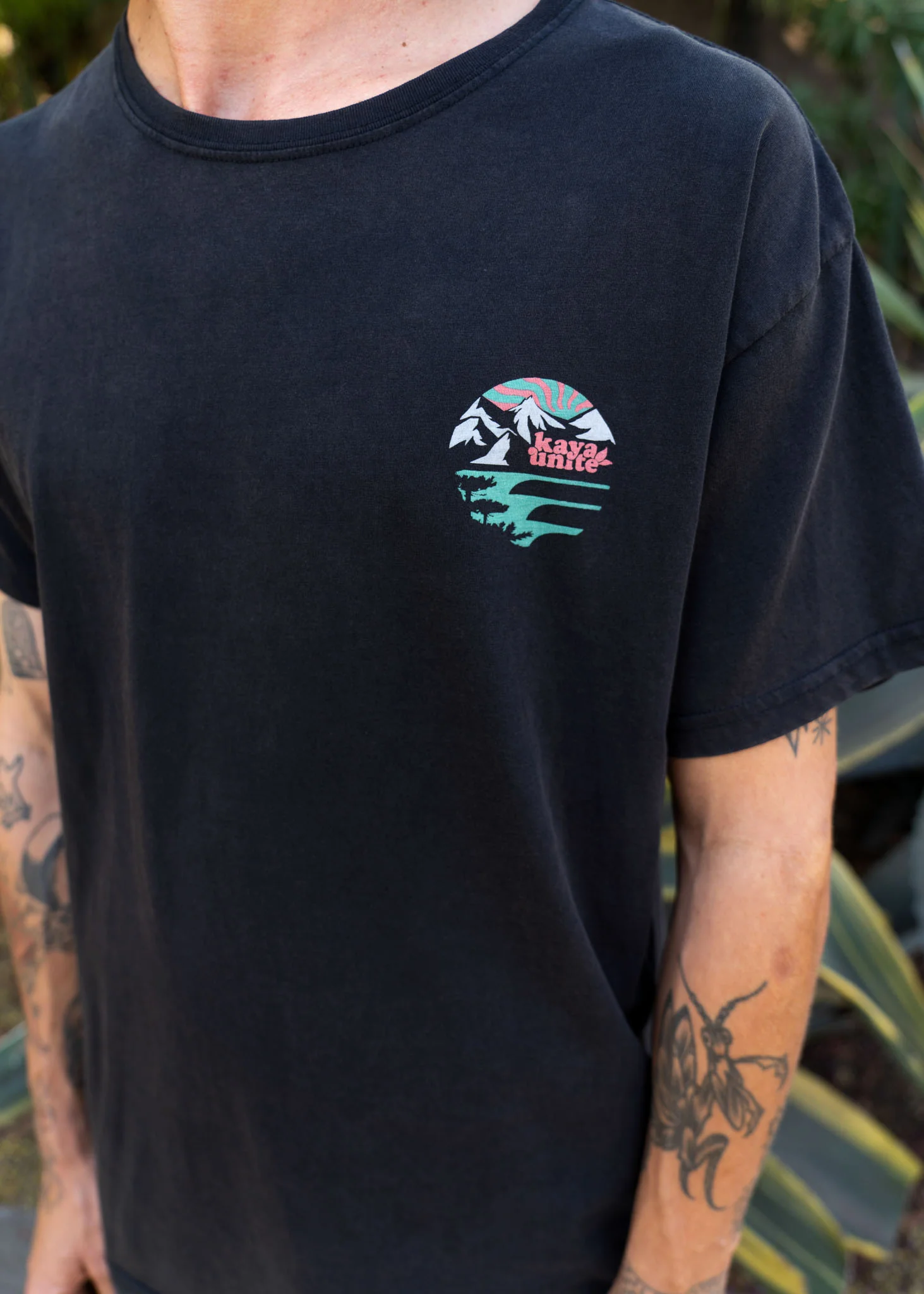 Polera Diseño Algodón Escape Hombre - Negra - Image 7