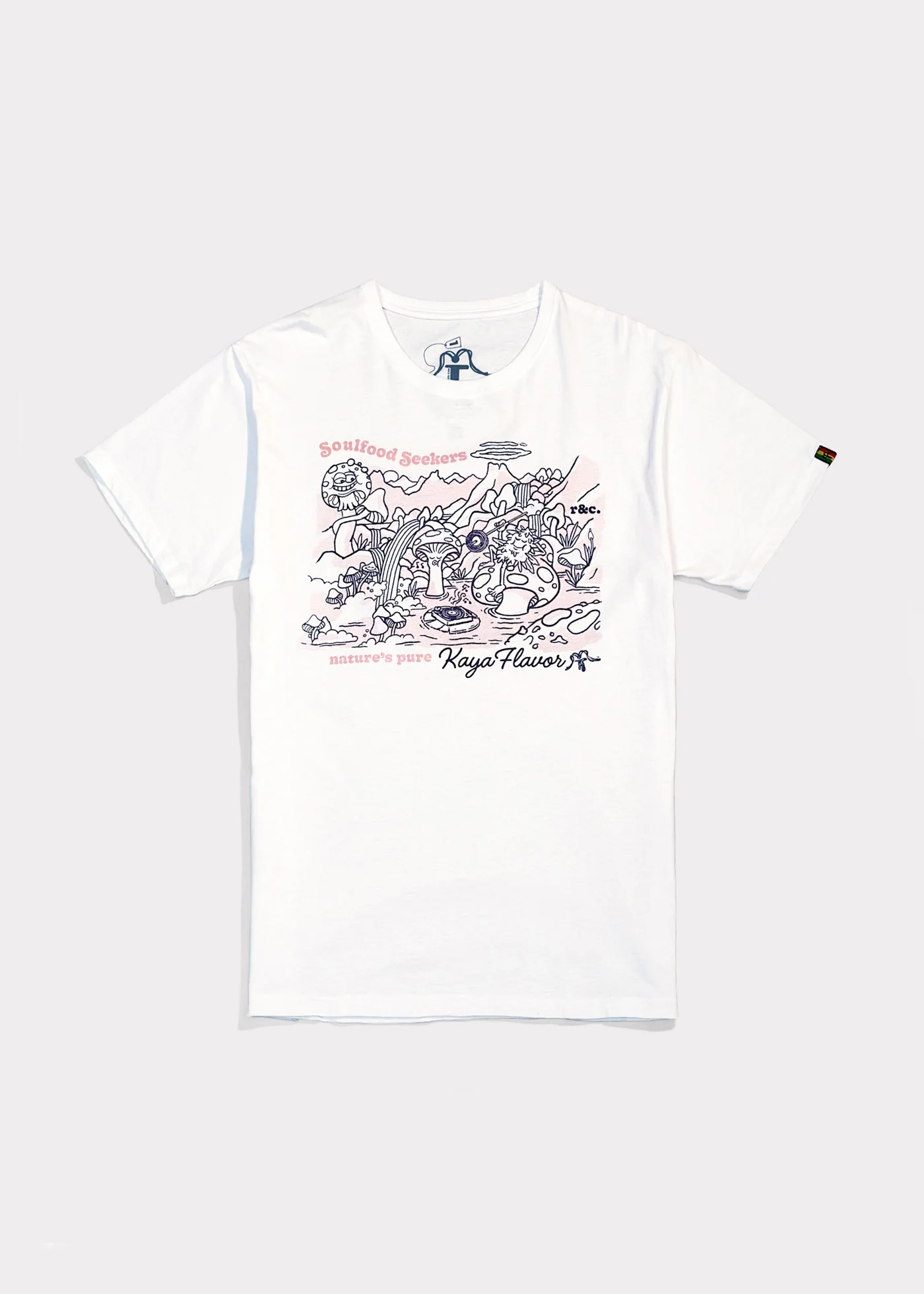 Polera Diseño Algodón Flavor Hombre - Blanca