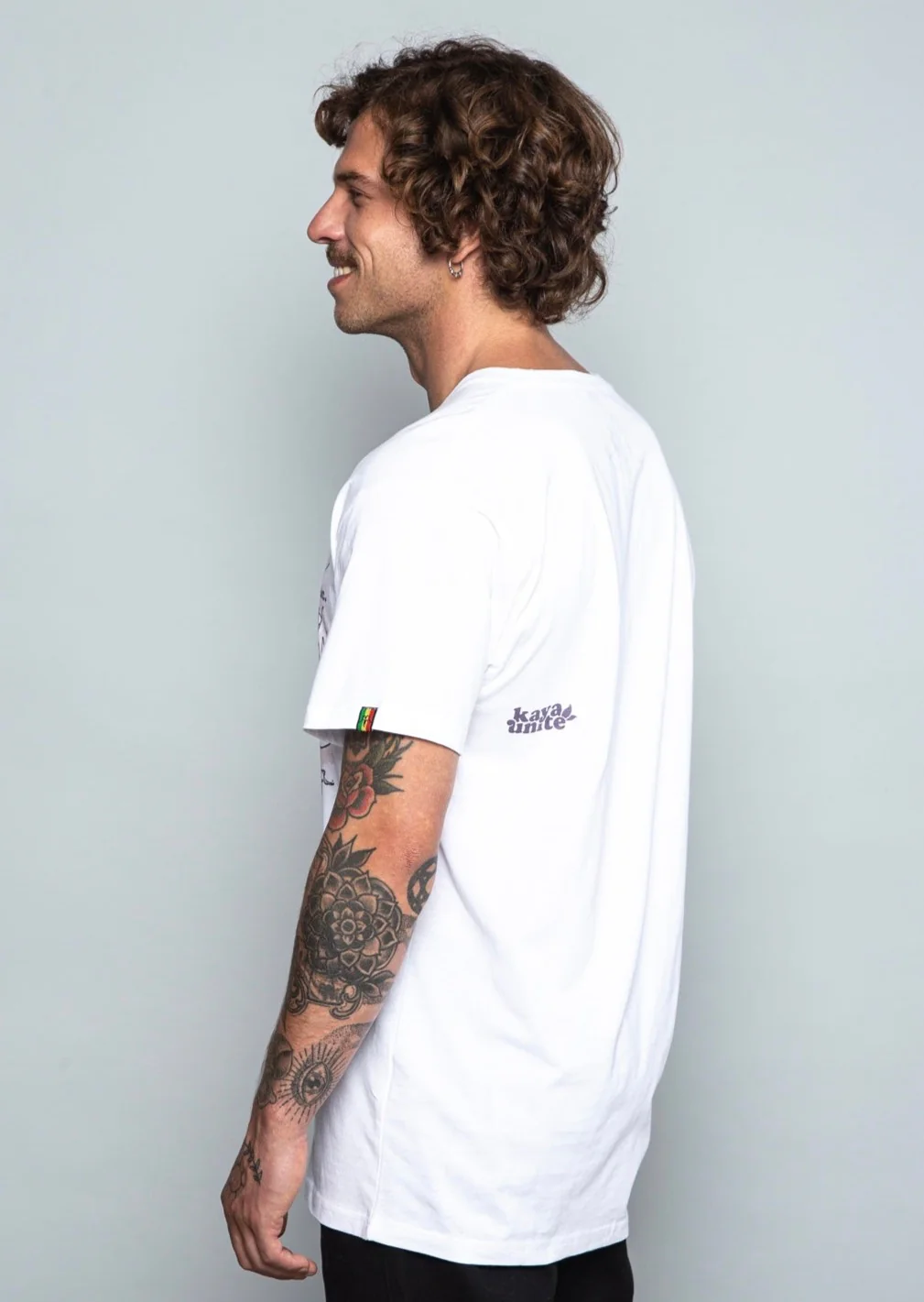 Polera Diseño Algodón Flavor Hombre - Blanca - Image 3
