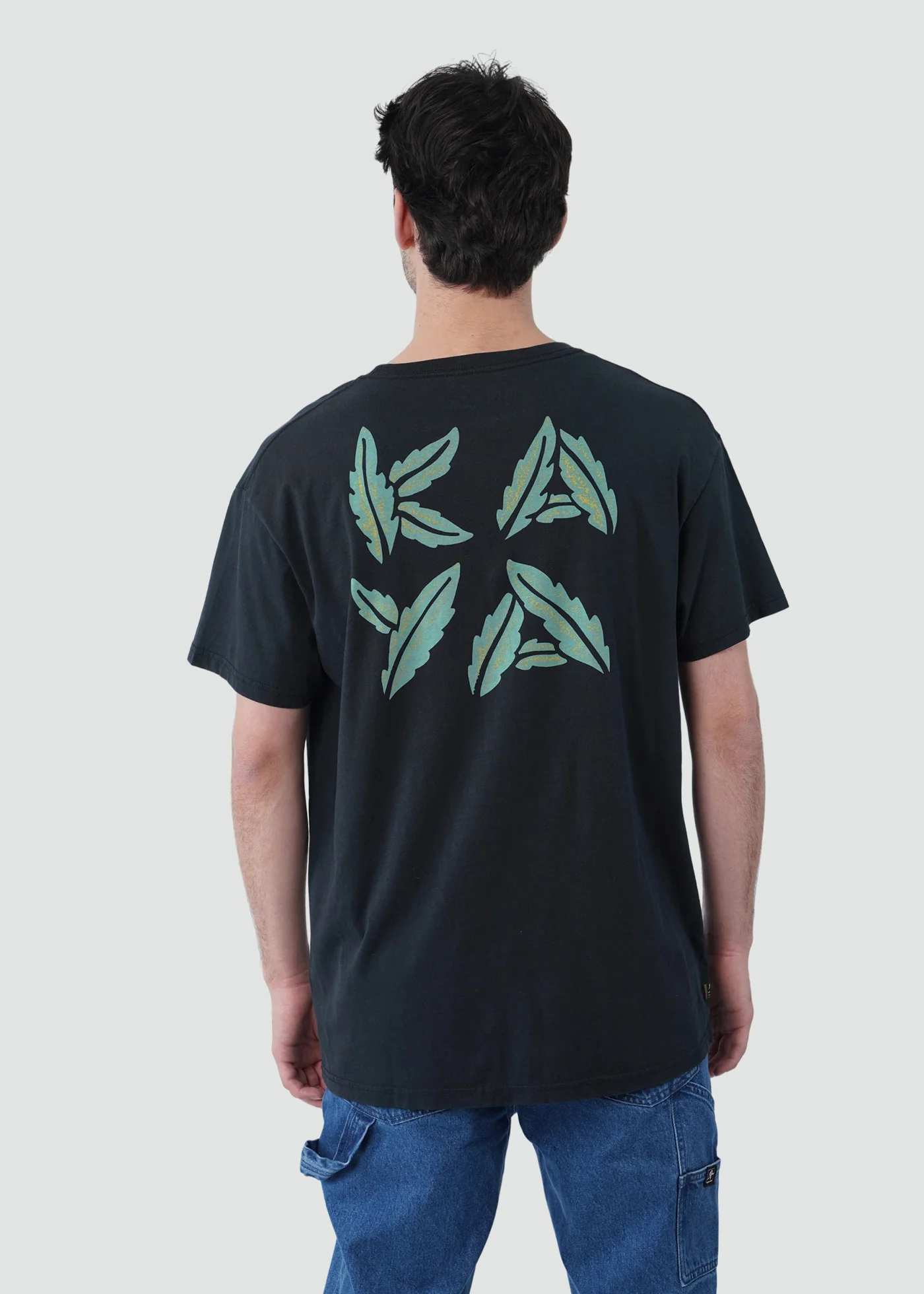 Polera Diseño Algodón Grown Hombre - Negra - Image 2