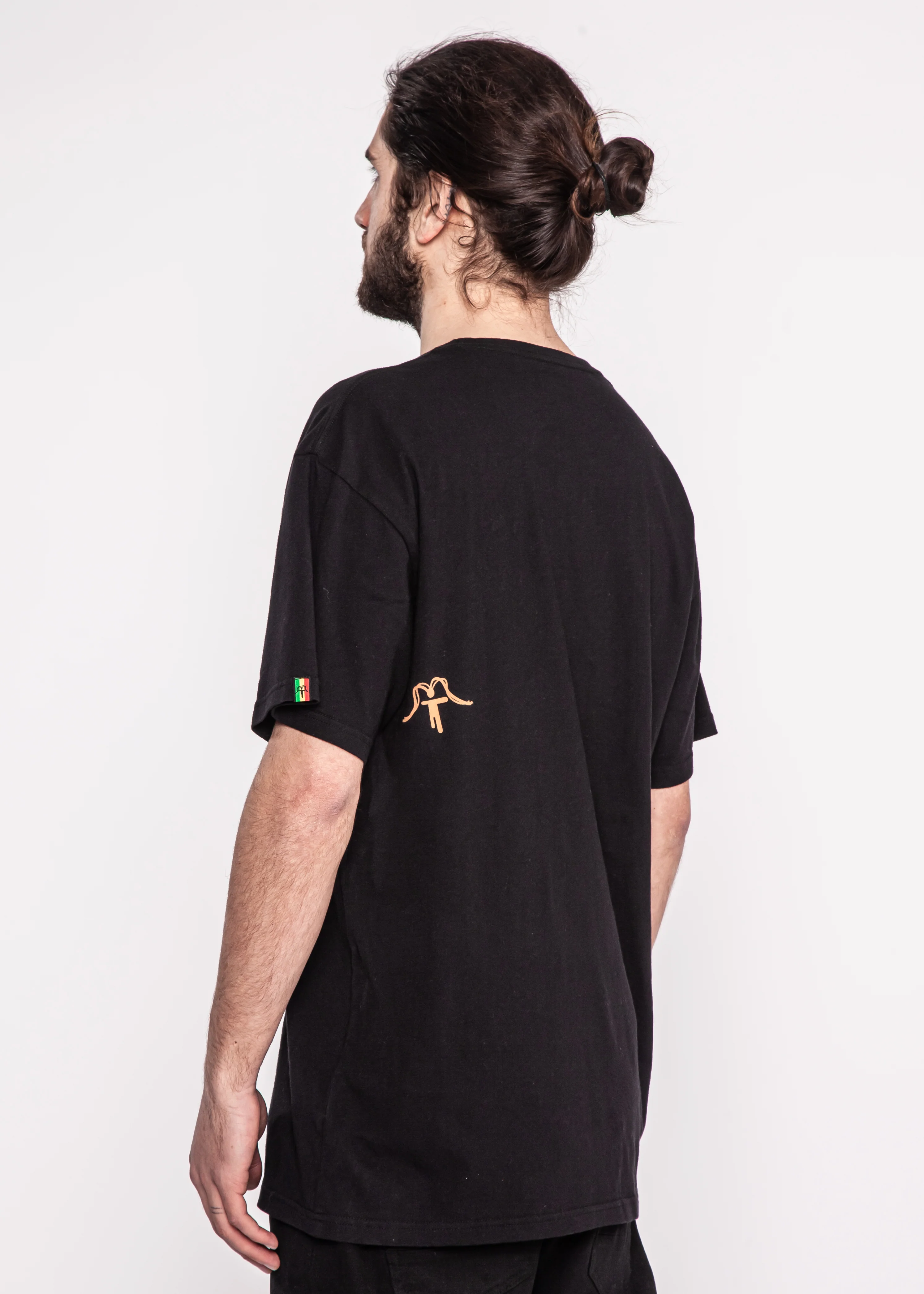 Polera Diseño Algodón Jazz Hombre - Negra - Image 3