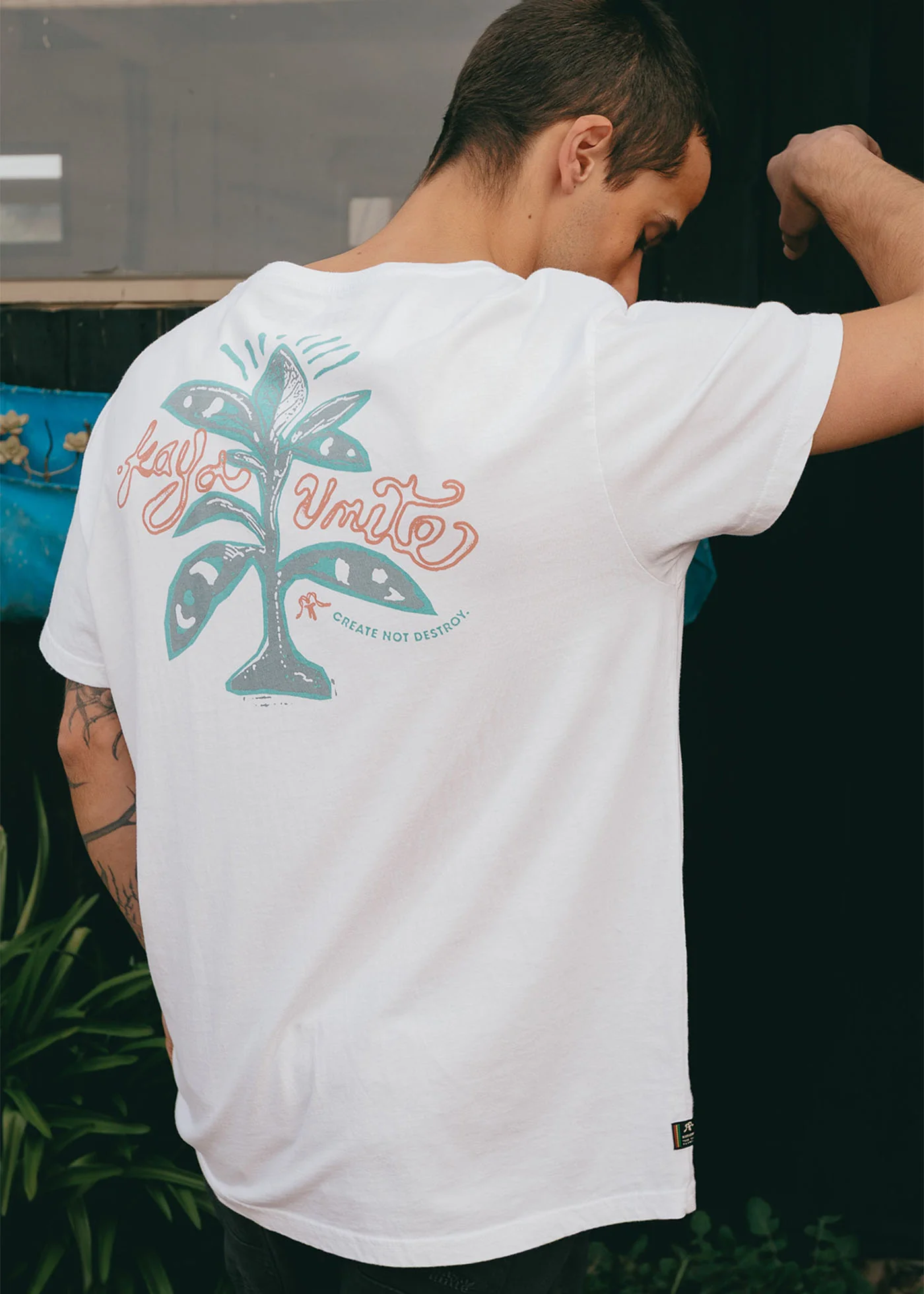 Polera Diseño Algodón Kaya Hombre - Blanca - Image 5