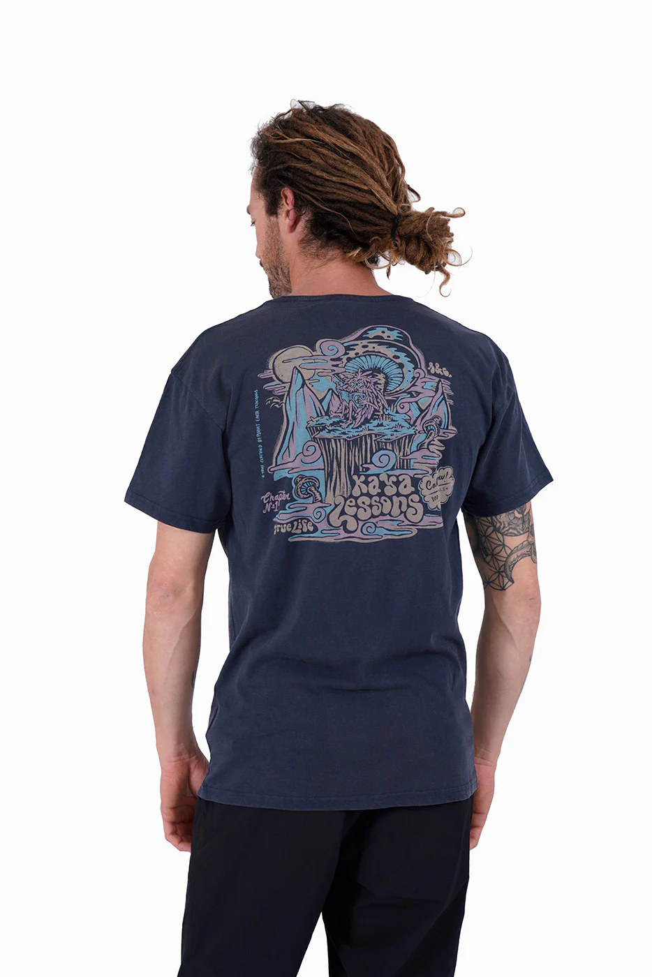 Polera Diseño Algodón Life Hombre - Navy