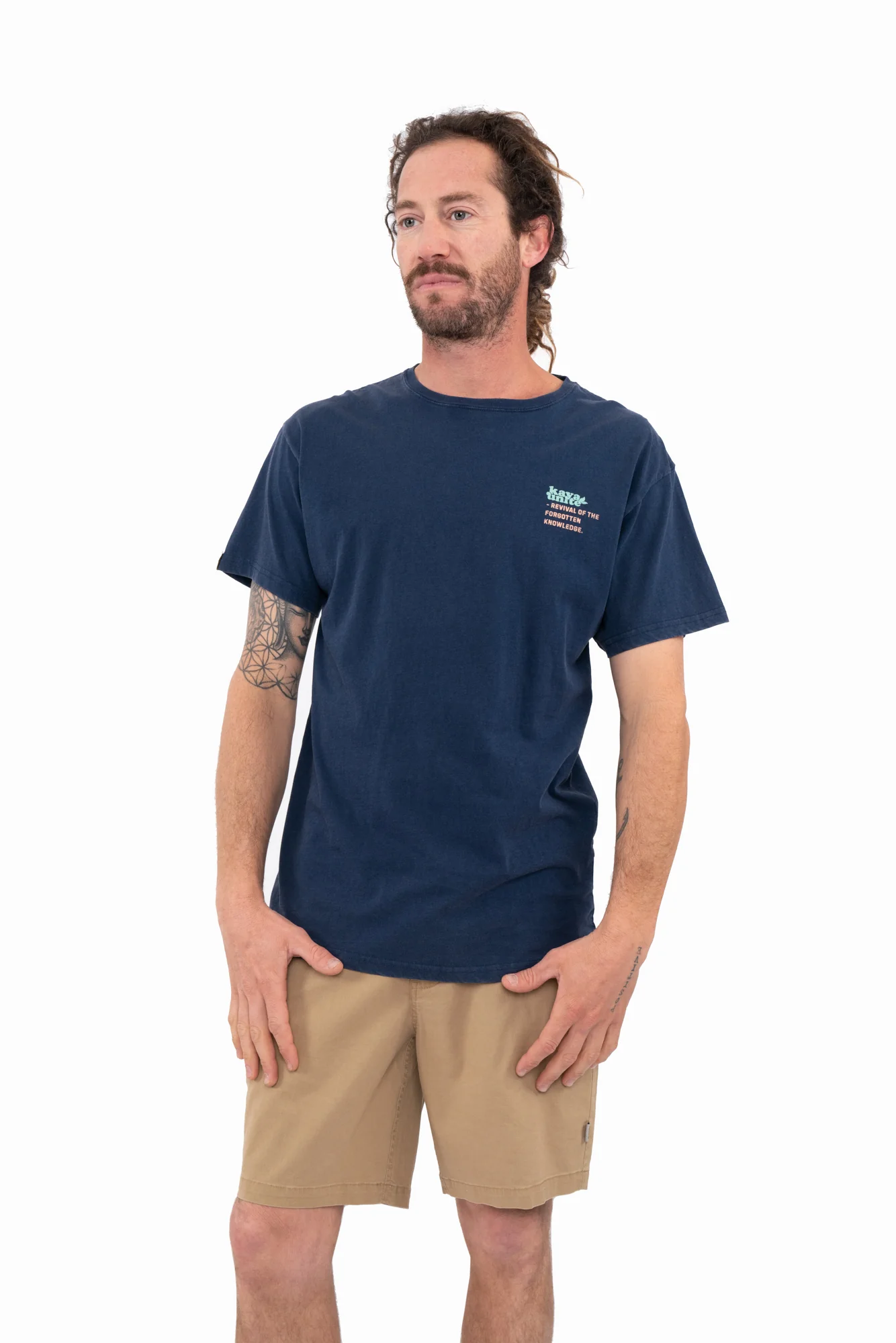 Polera Diseño Algodón Livity Hombre - Navy - Image 2