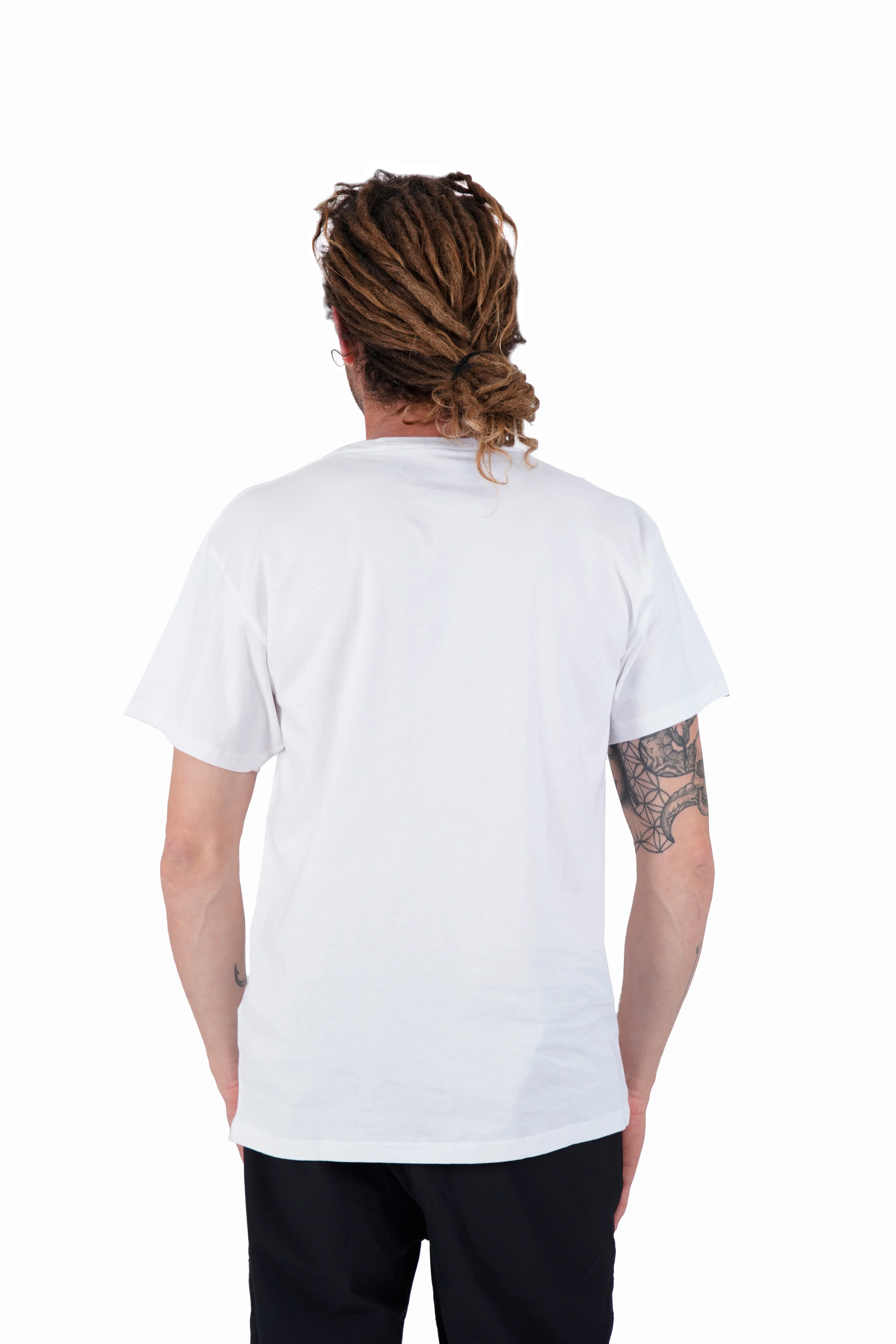 Polera Diseño Algodón Logo Hombre - Blanca - Image 3