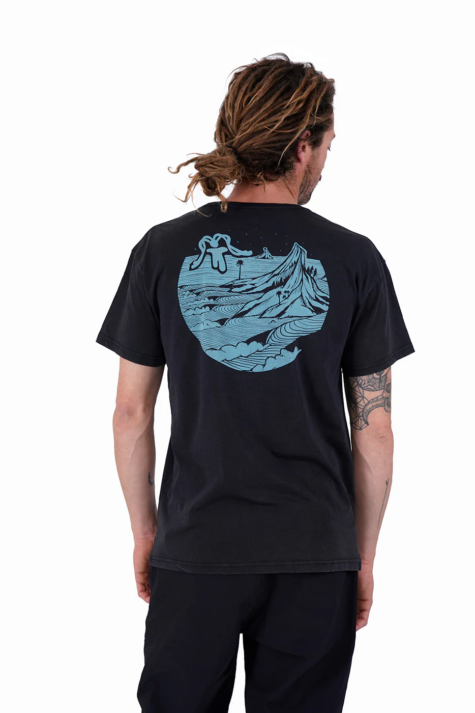 Polera Diseño Algodón Morro Hombre - Negra