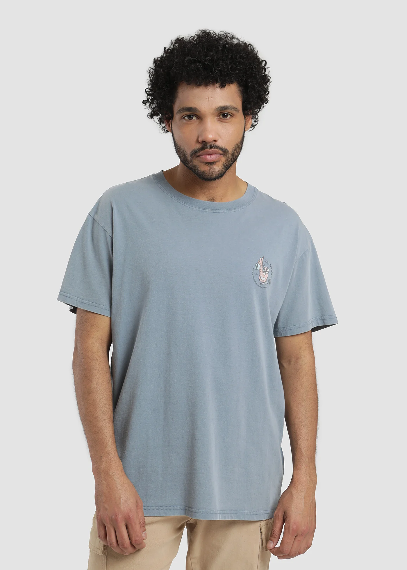 Polera Diseño Algodón Nature Hombre - Denim - Image 3