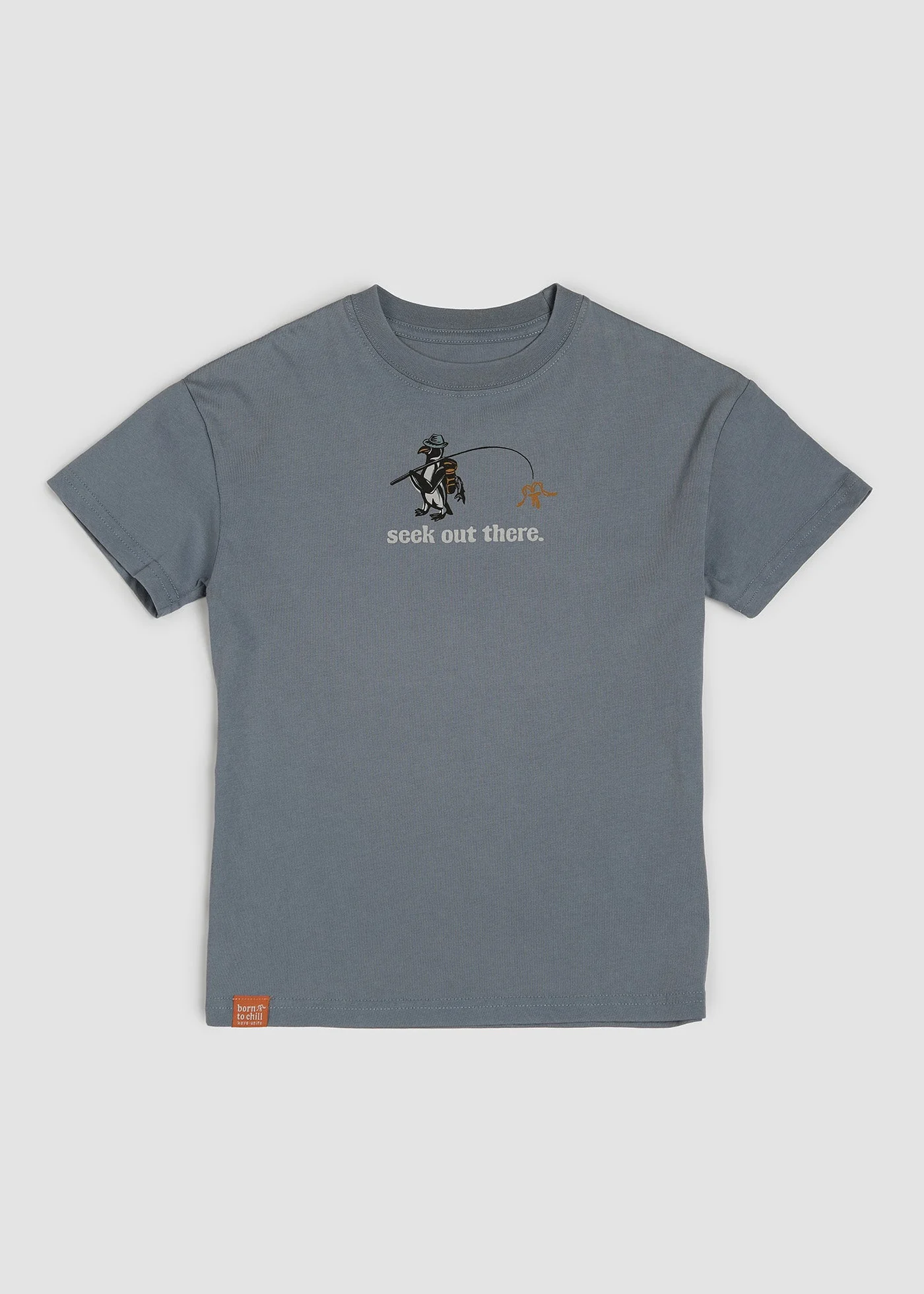 Polera Diseño Algodón Niños - Azul