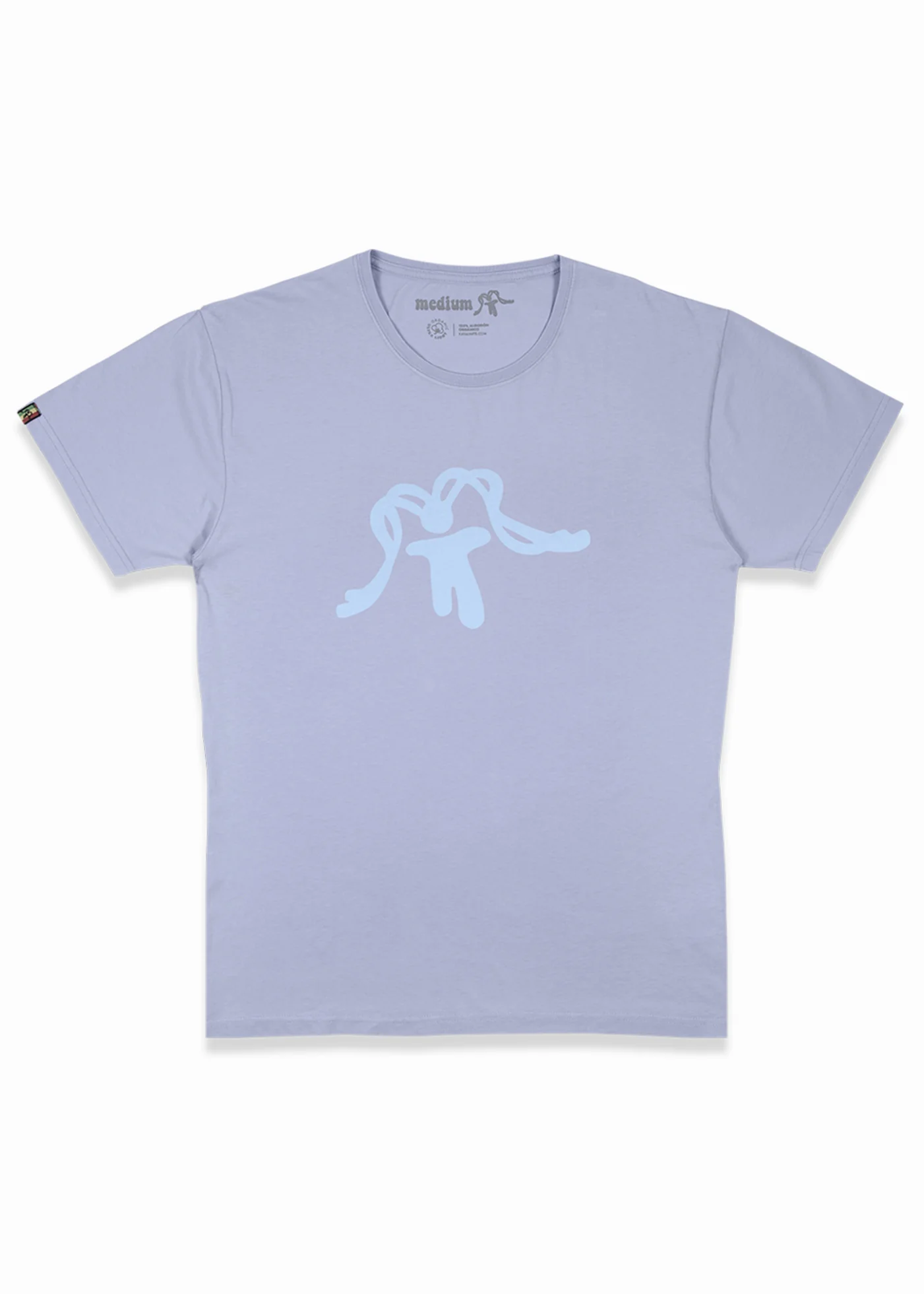 Polera Diseño Algodón Orgánico Aqua Hombre - Morado - Image 2