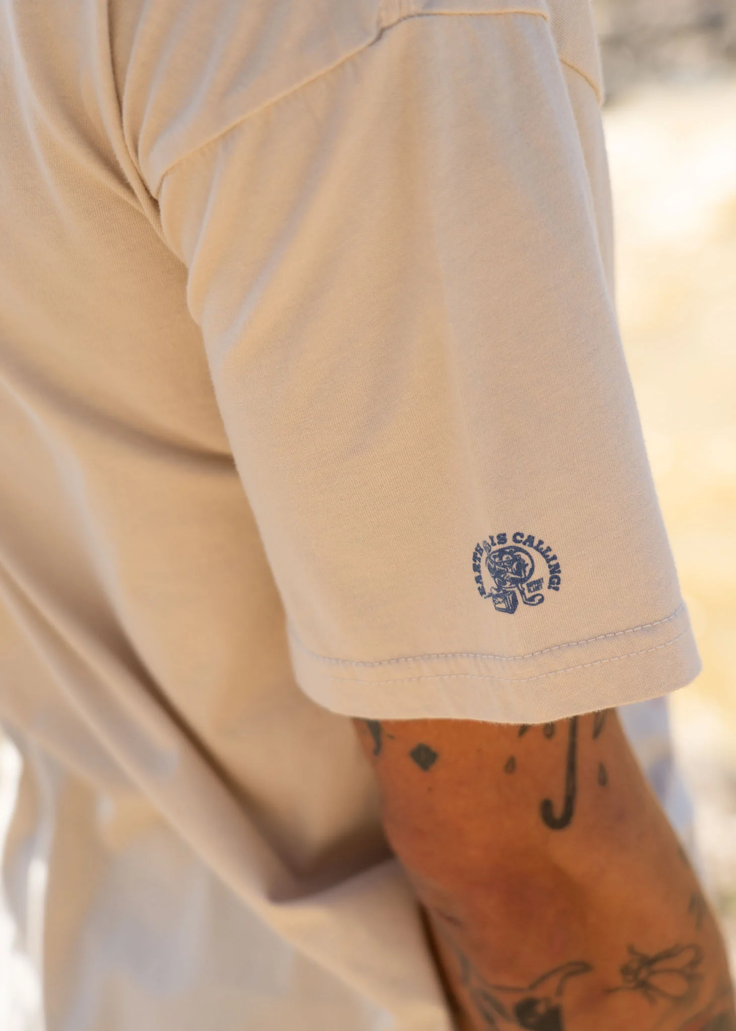 Polera Diseño Algodón Osorno Hombre - Bone - Image 5