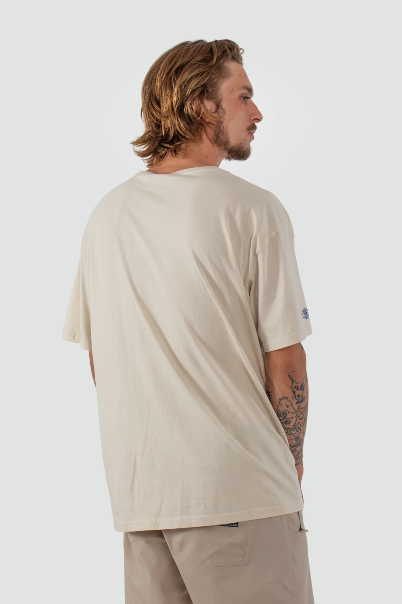 Polera Diseño Algodón Osorno Hombre - Bone - Image 7