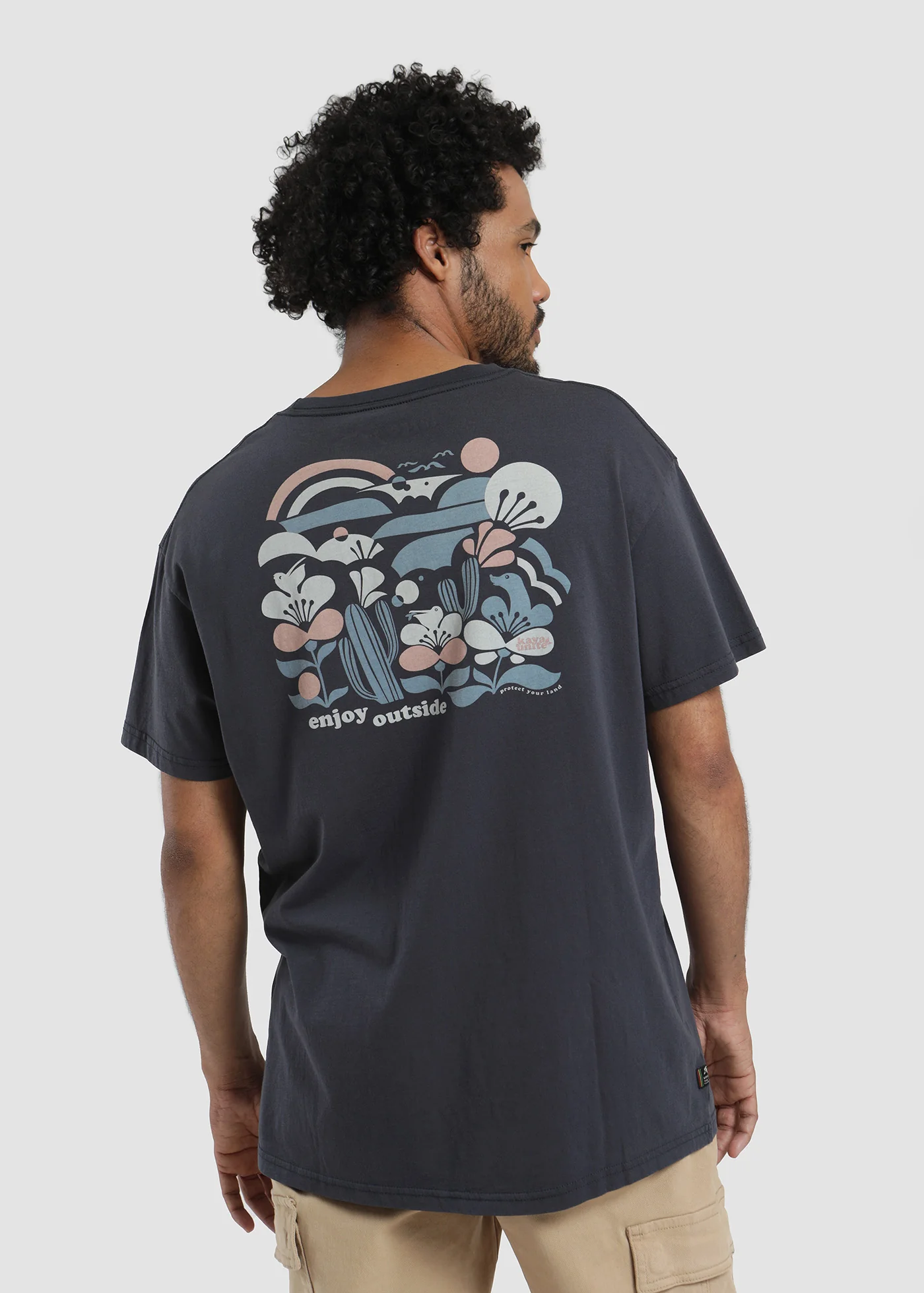Polera Diseño Algodón Outside Hombre - Navy