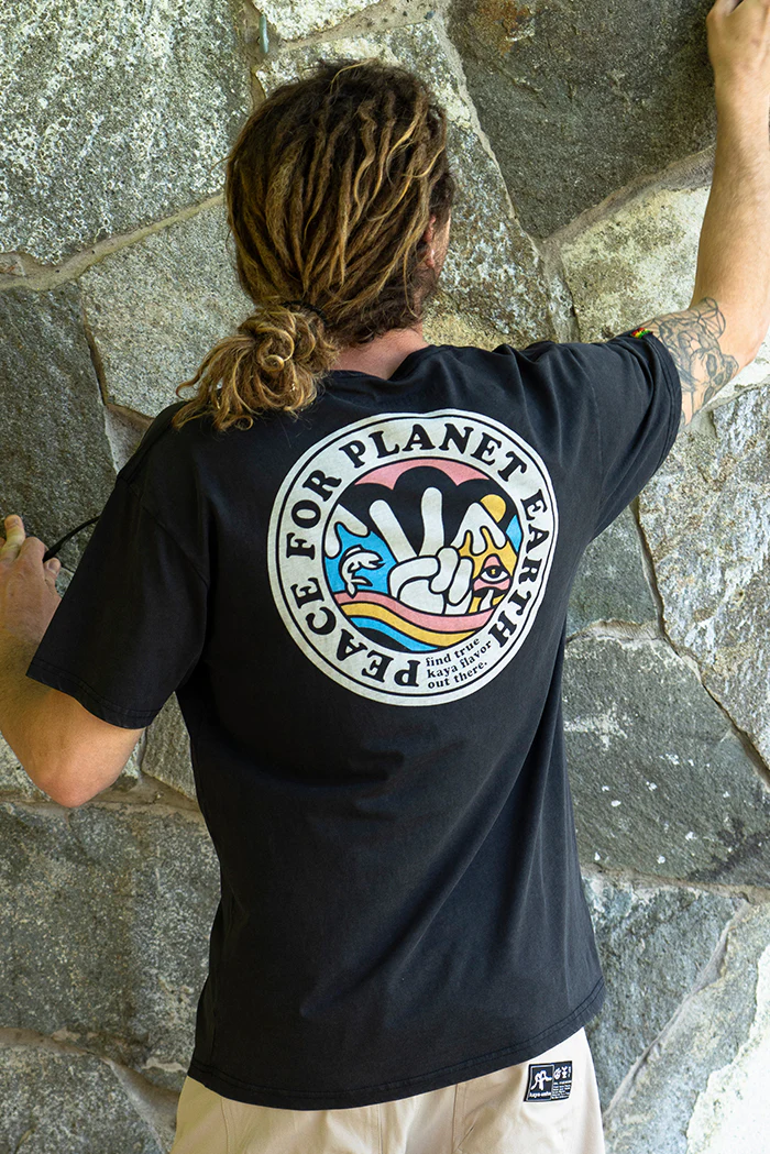 Polera Diseño Algodón Planet Hombre - Negra - Image 3