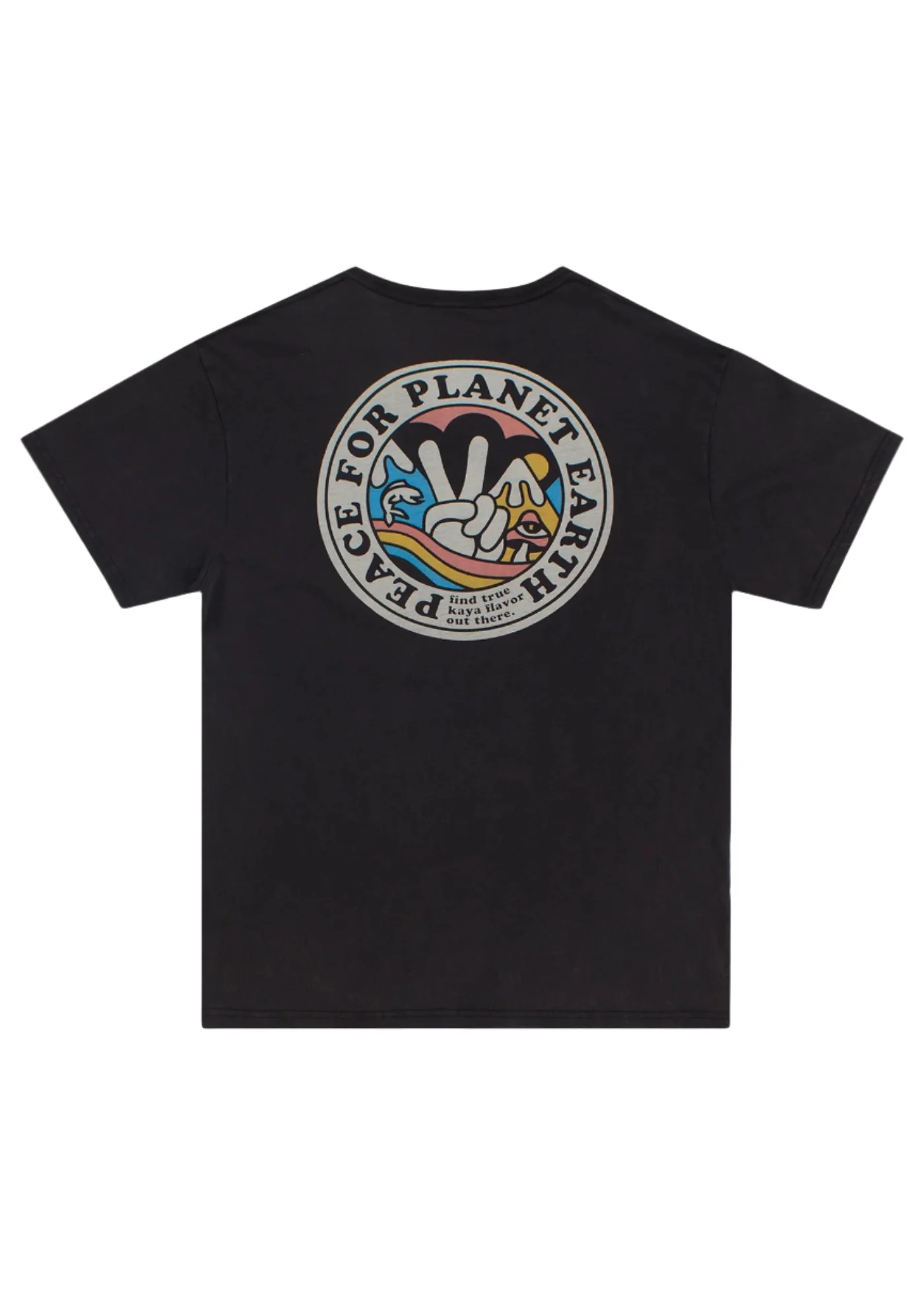 Polera Diseño Algodón Planet Hombre - Negra - Image 4