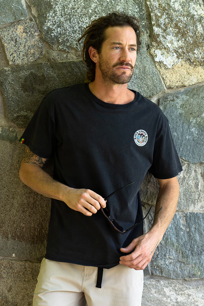 Polera Diseño Algodón Planet Hombre - Negra - Image 5