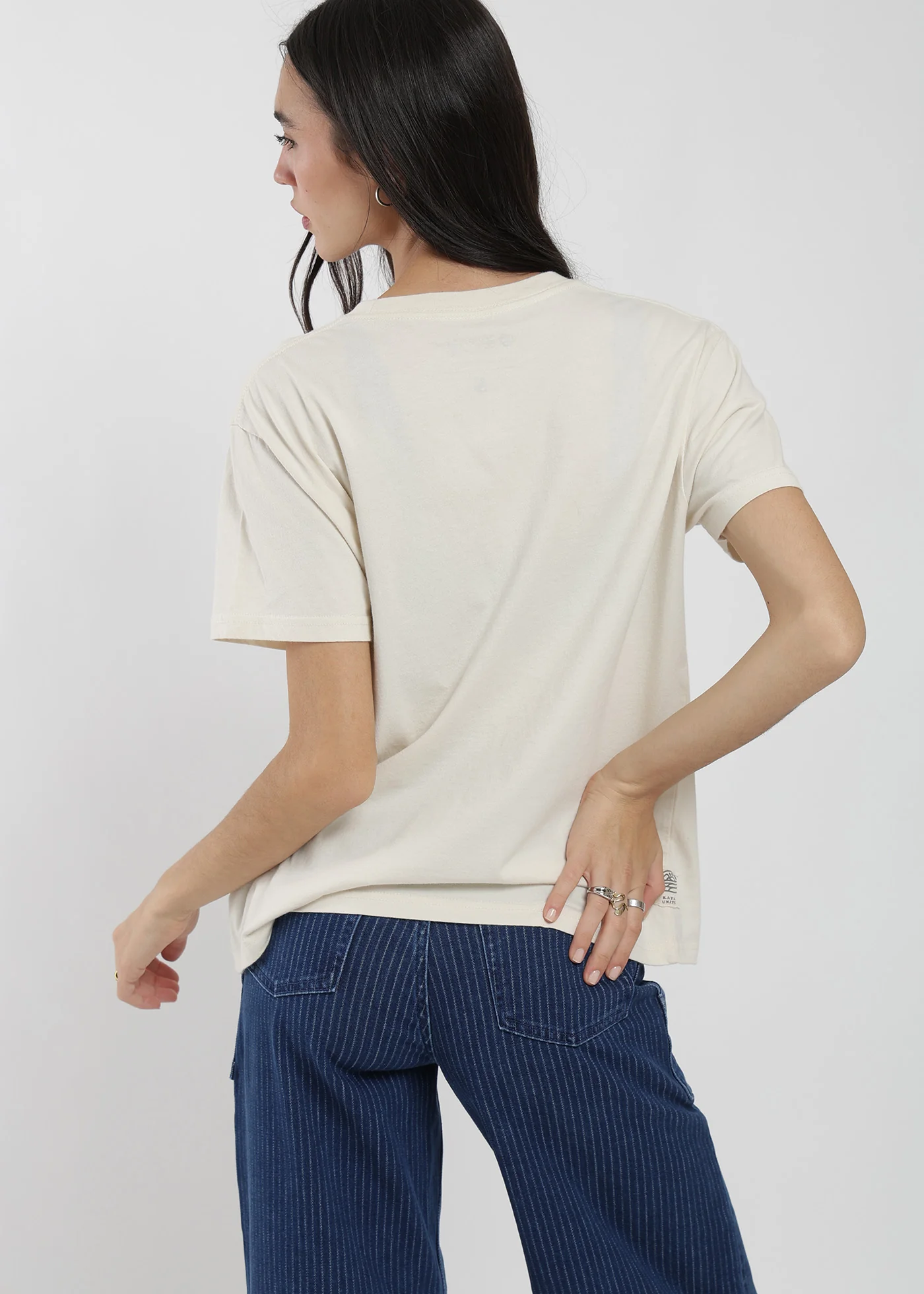Polera Diseño Algodón Print Botanical Mujer - Blanca - Image 3
