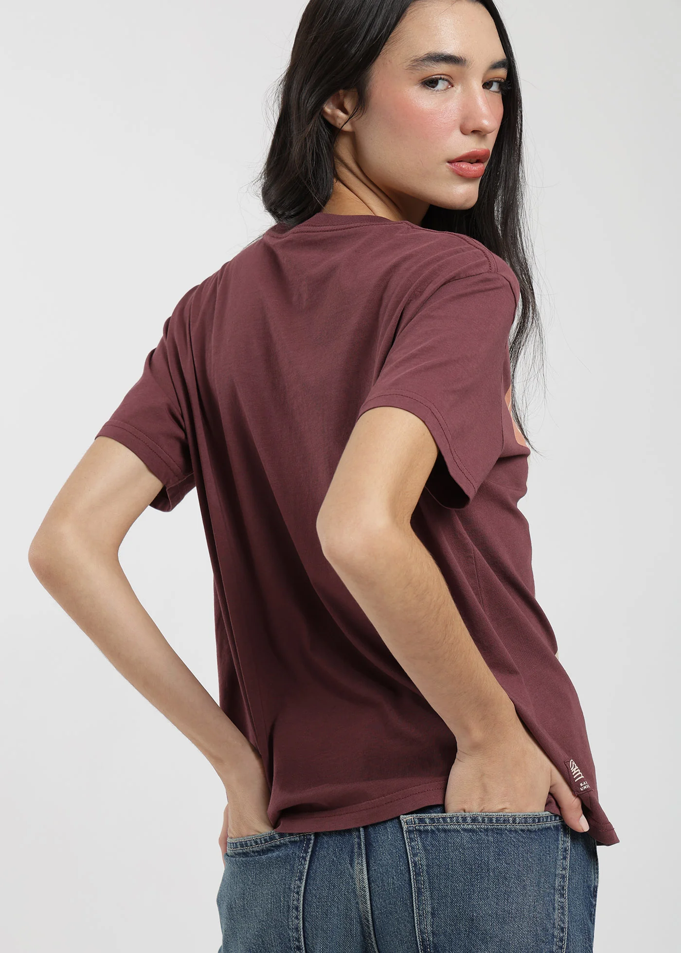 Polera Diseño Algodón Print Earth Mujer - Cherry - Image 4