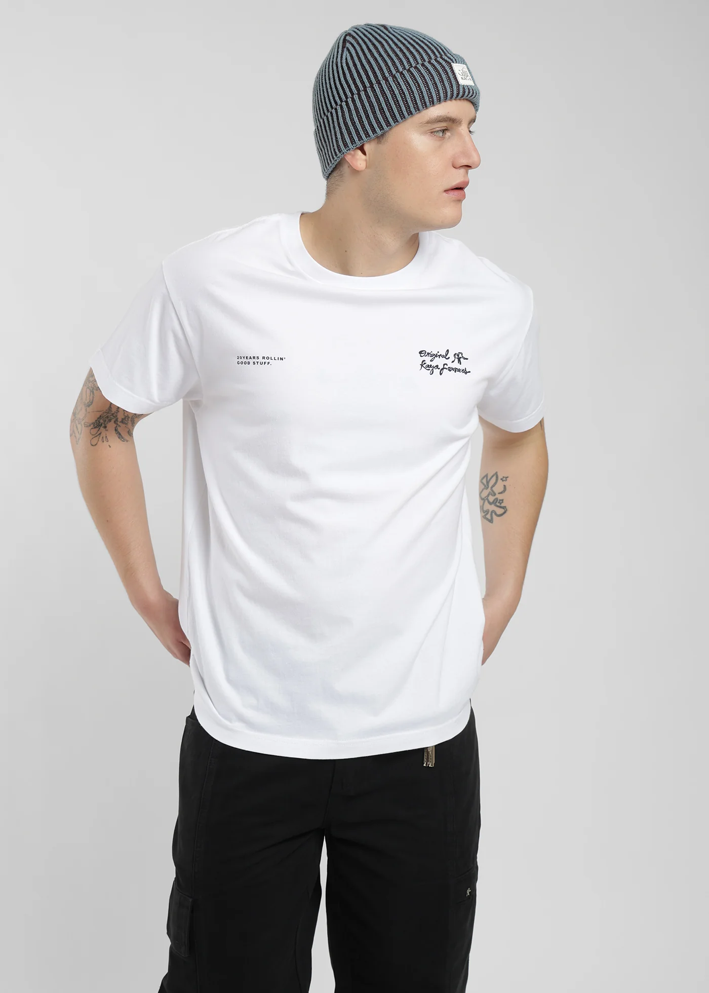 Polera Diseño Algodón Print Hombre - Blanco - Image 3