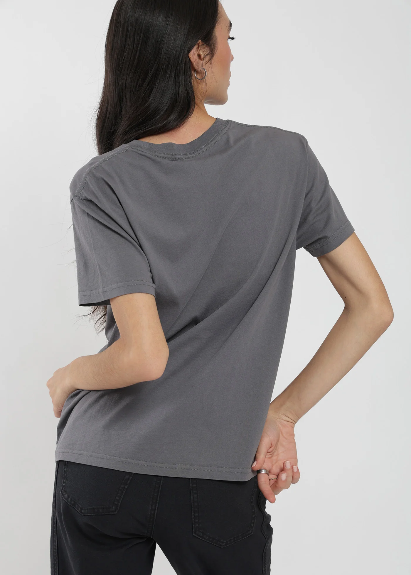 Polera Diseño Algodón Print Rooty Mujer - Gris - Image 3