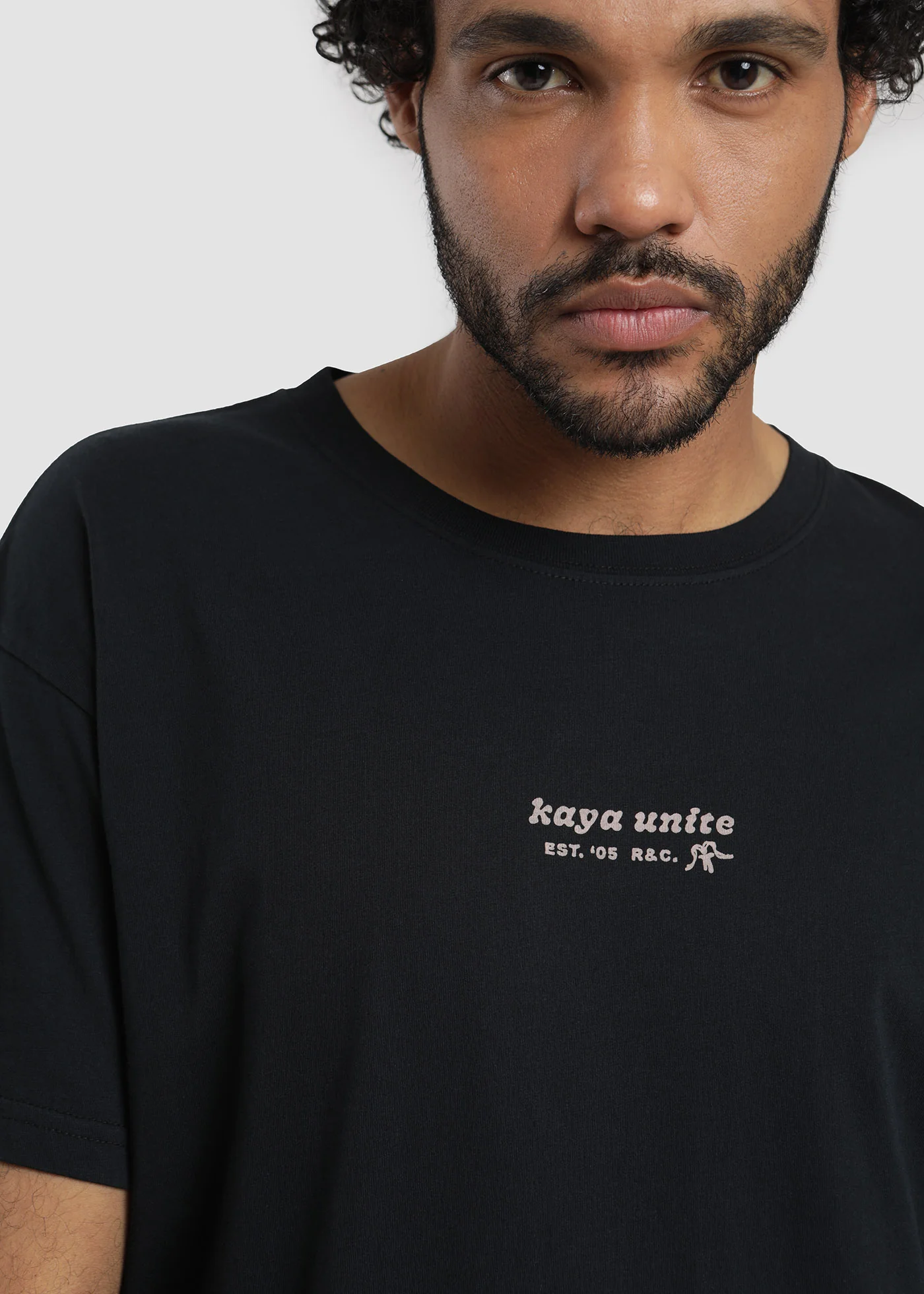 Polera Diseño Algodón Slow Hombre - Negra - Image 3