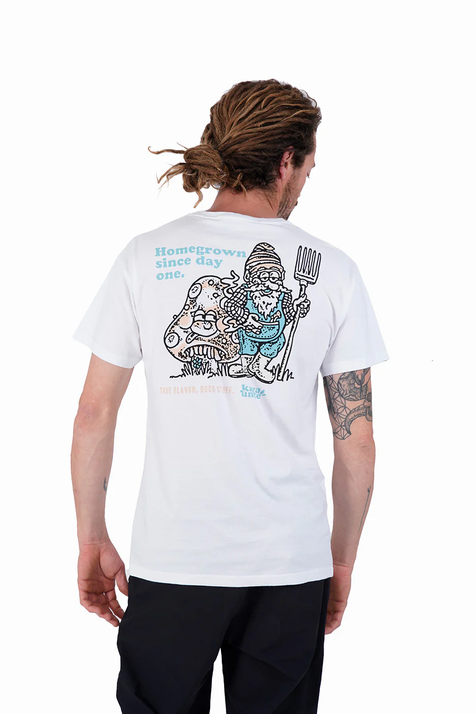 Polera Diseño Algodón Stuff Hombre - Blanca