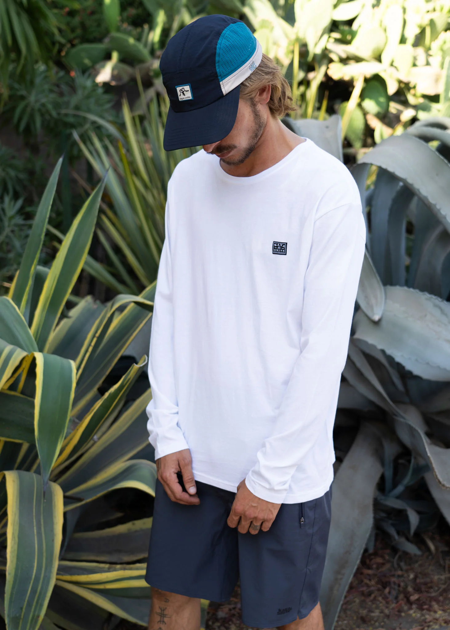 Polera Manga Larga Clásica Algodón Daily Hombre - Blanca - Image 3