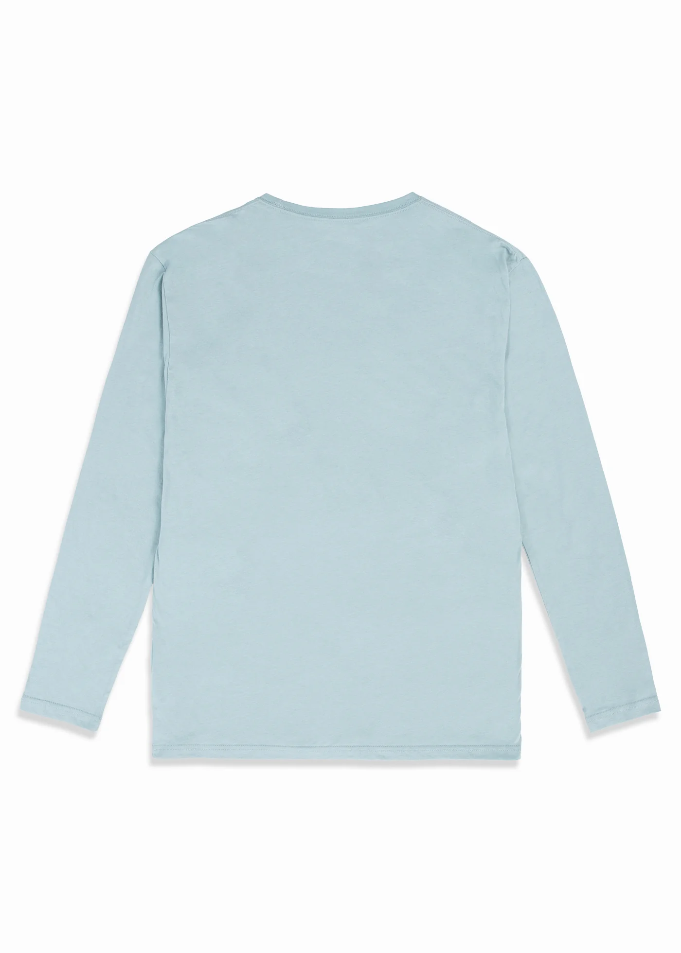 Polera Manga Larga Clásica Algodón Daily Hombre - Verde Claro - Image 6