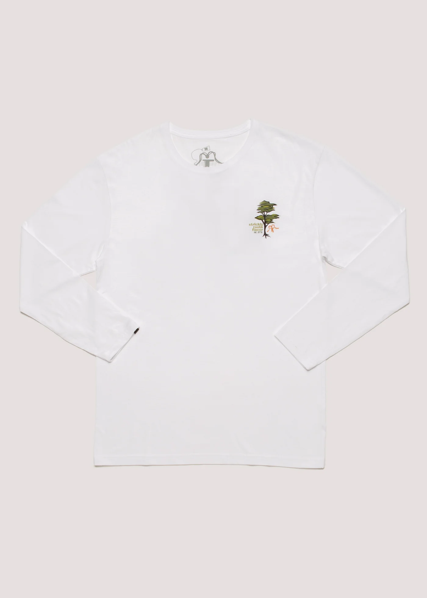 Polera Manga Larga Diseño Algodón Orgánico 7 Tazas Hombre - Blanca - Image 6